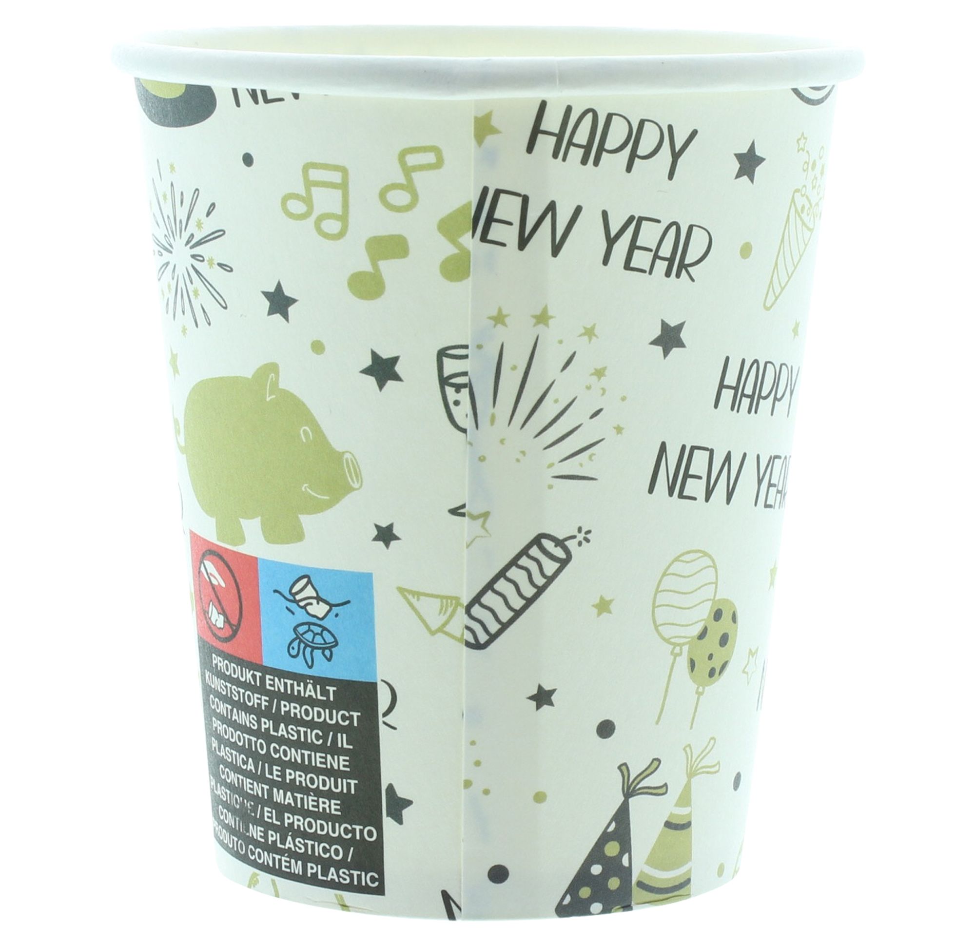 Acheter Lot de 16 gobelets en carton «Nouvel An »   dans la boutique en ligne de Frank Flechtwaren pour Cuisine