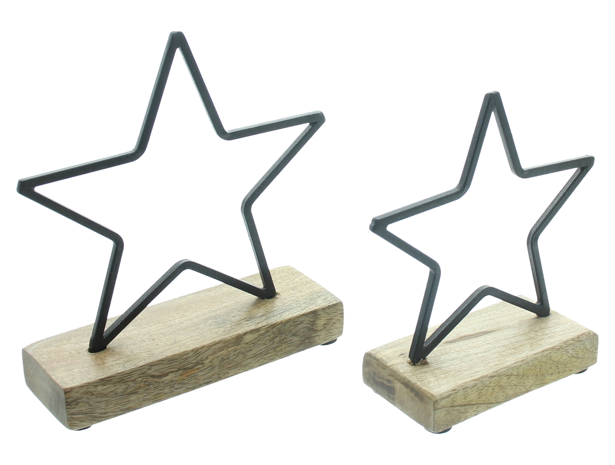 Acheter Lot de 2 étoiles "black"  dans la boutique en ligne de Frank Flechtwaren pour Étoiles