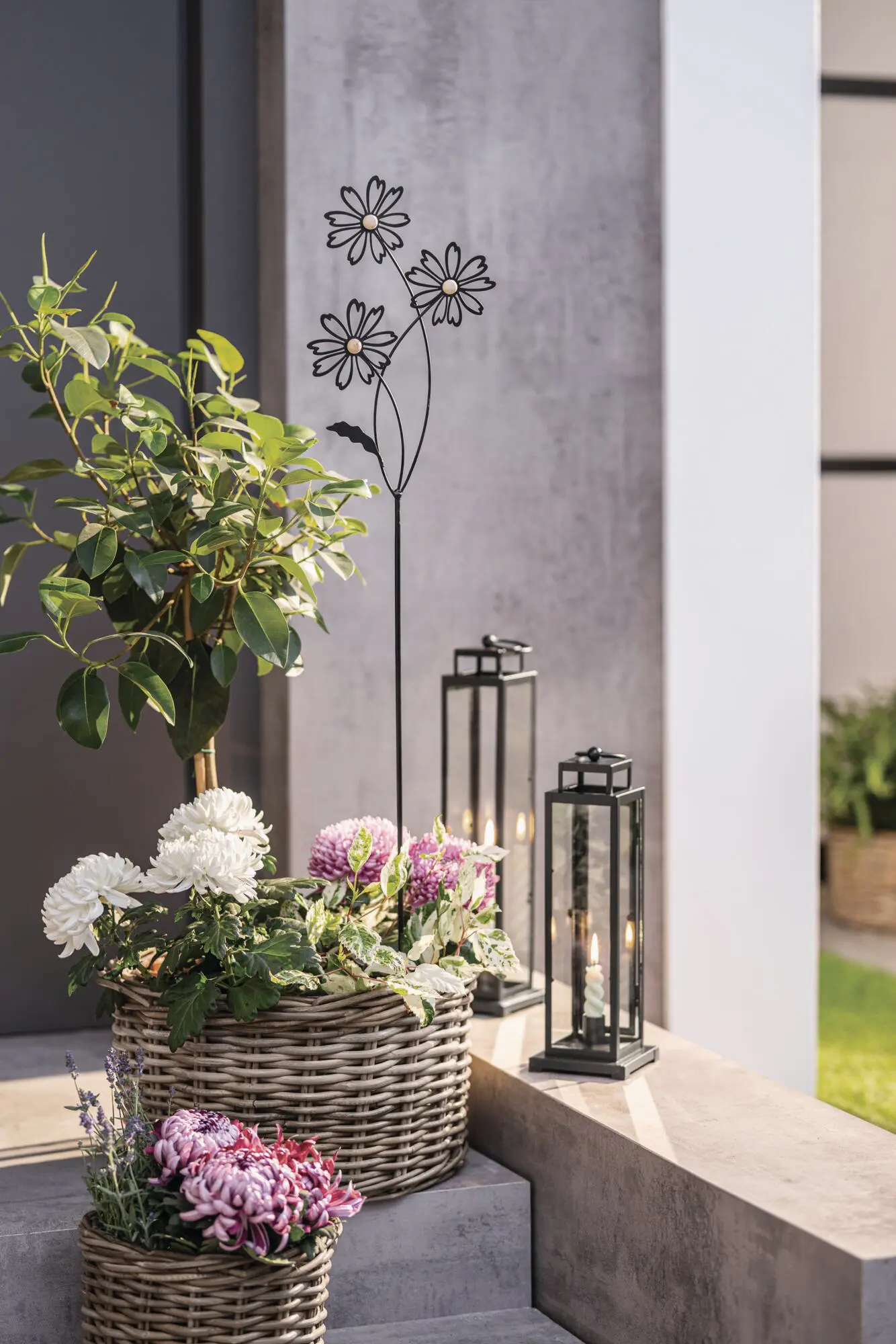 Acheter Pic de jardin "fleurs"  dans la boutique en ligne de Frank Flechtwaren pour La magie de l'été