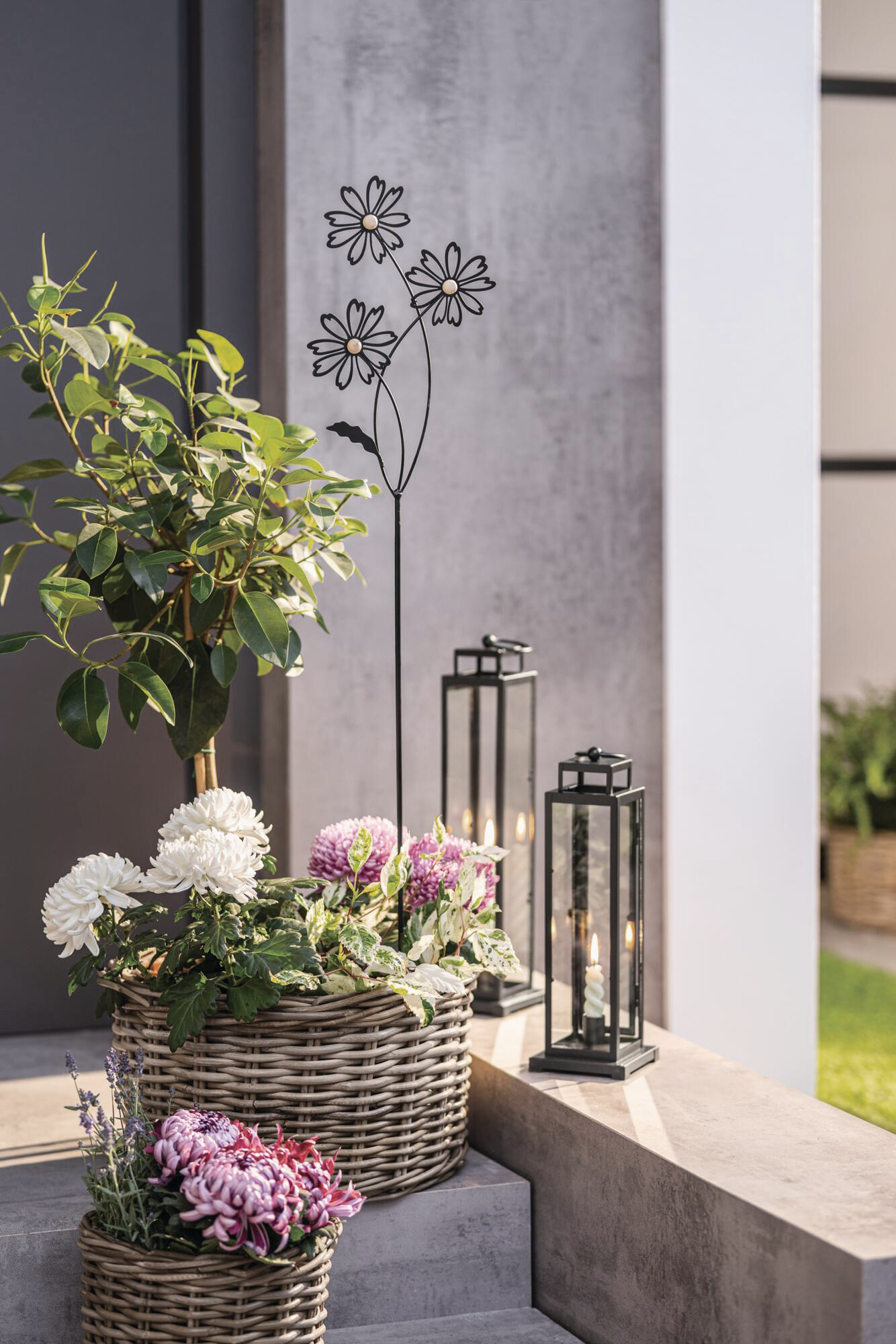 Acheter Pic de jardin "fleurs"  dans la boutique en ligne de Frank Flechtwaren pour Série titre printemps