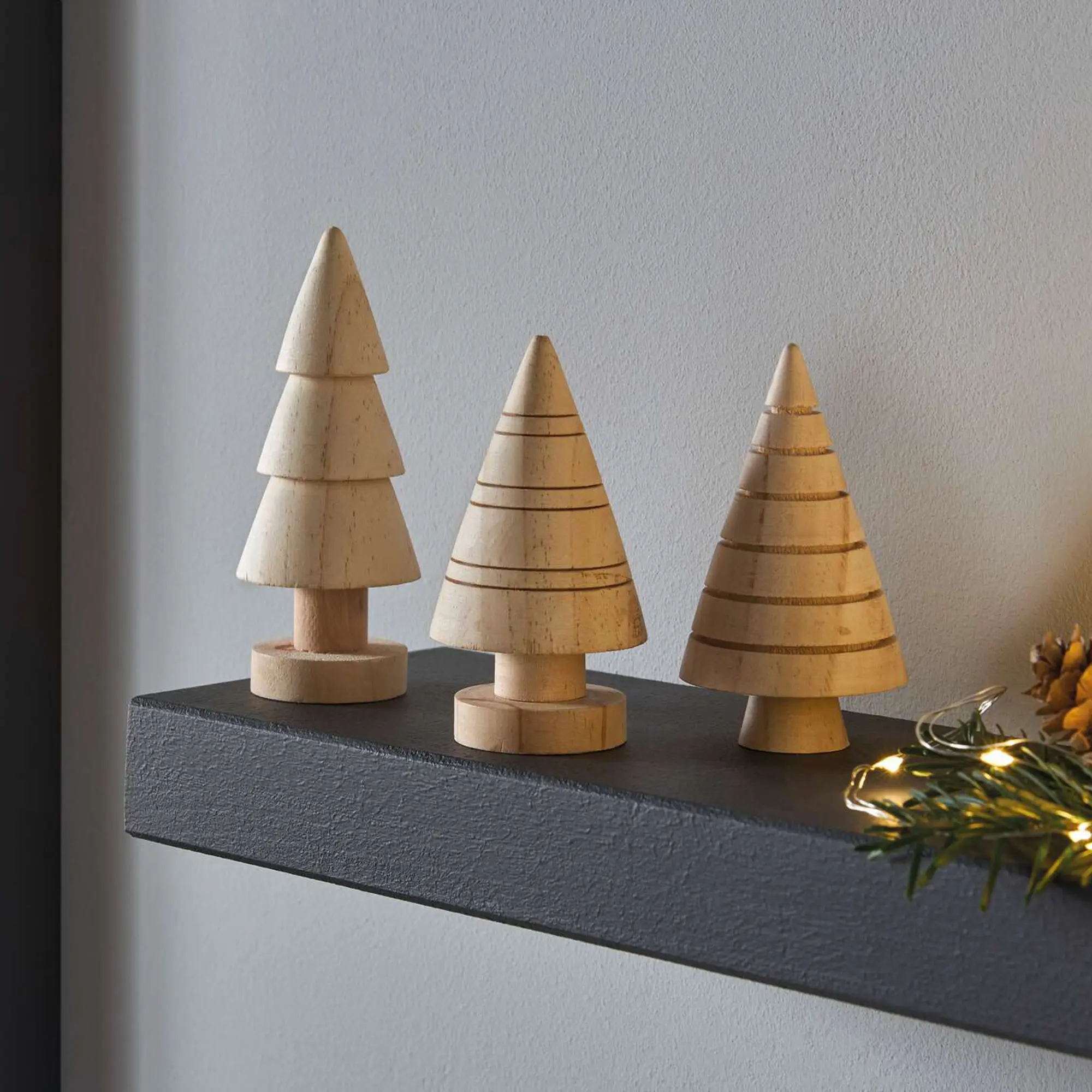 Acheter Lot de 3 petits arbres "bois"  dans la boutique en ligne de Frank Flechtwaren