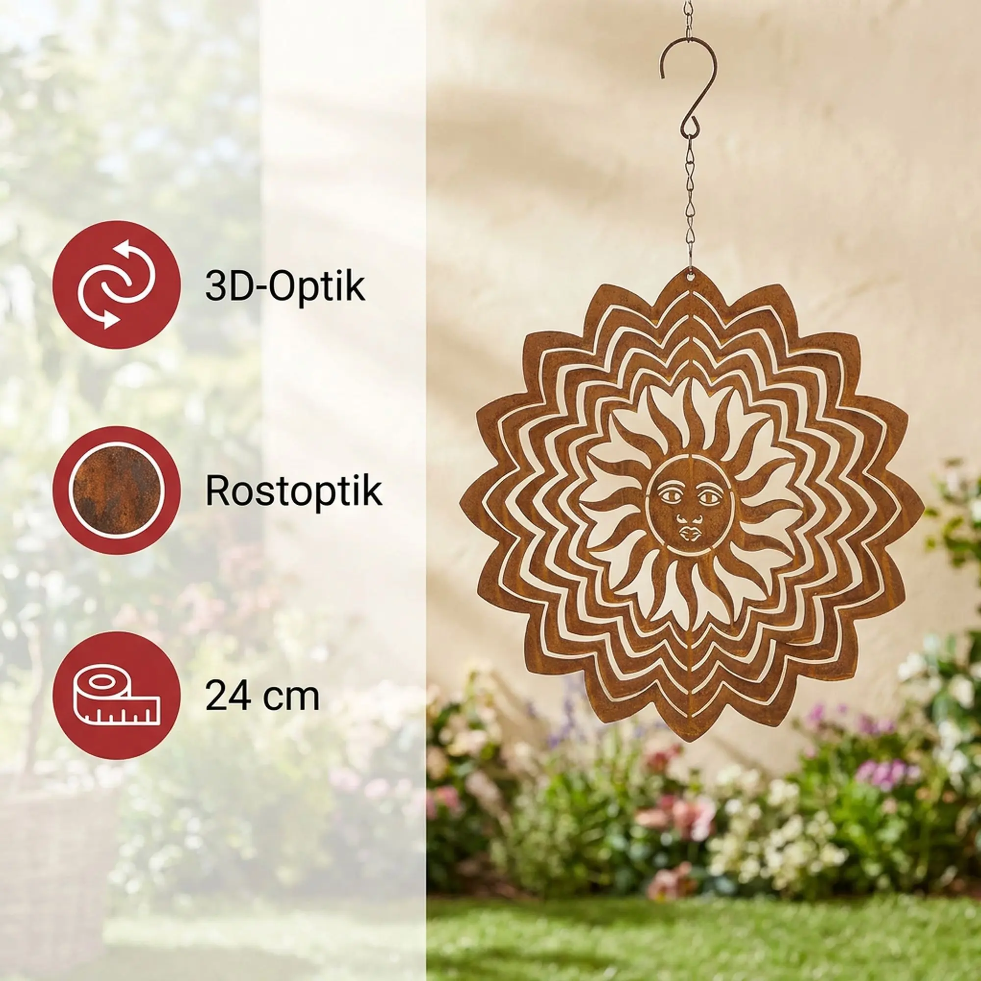 Acheter Suspension "soleil"  dans la boutique en ligne de Frank Flechtwaren pour Suspensions décoratives