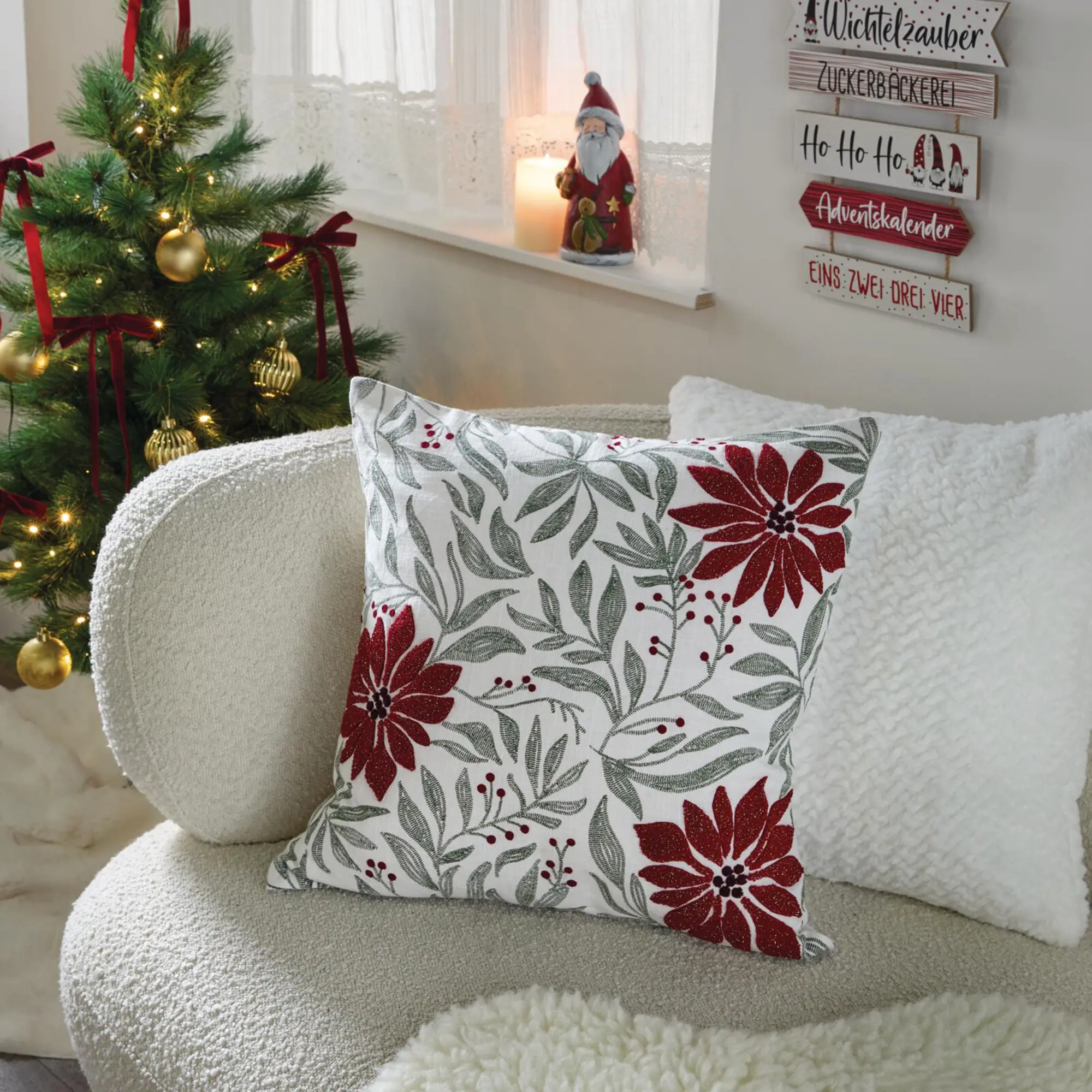 Acheter Housse de coussin « Étoile de Noël »  dans la boutique en ligne de Frank Flechtwaren
