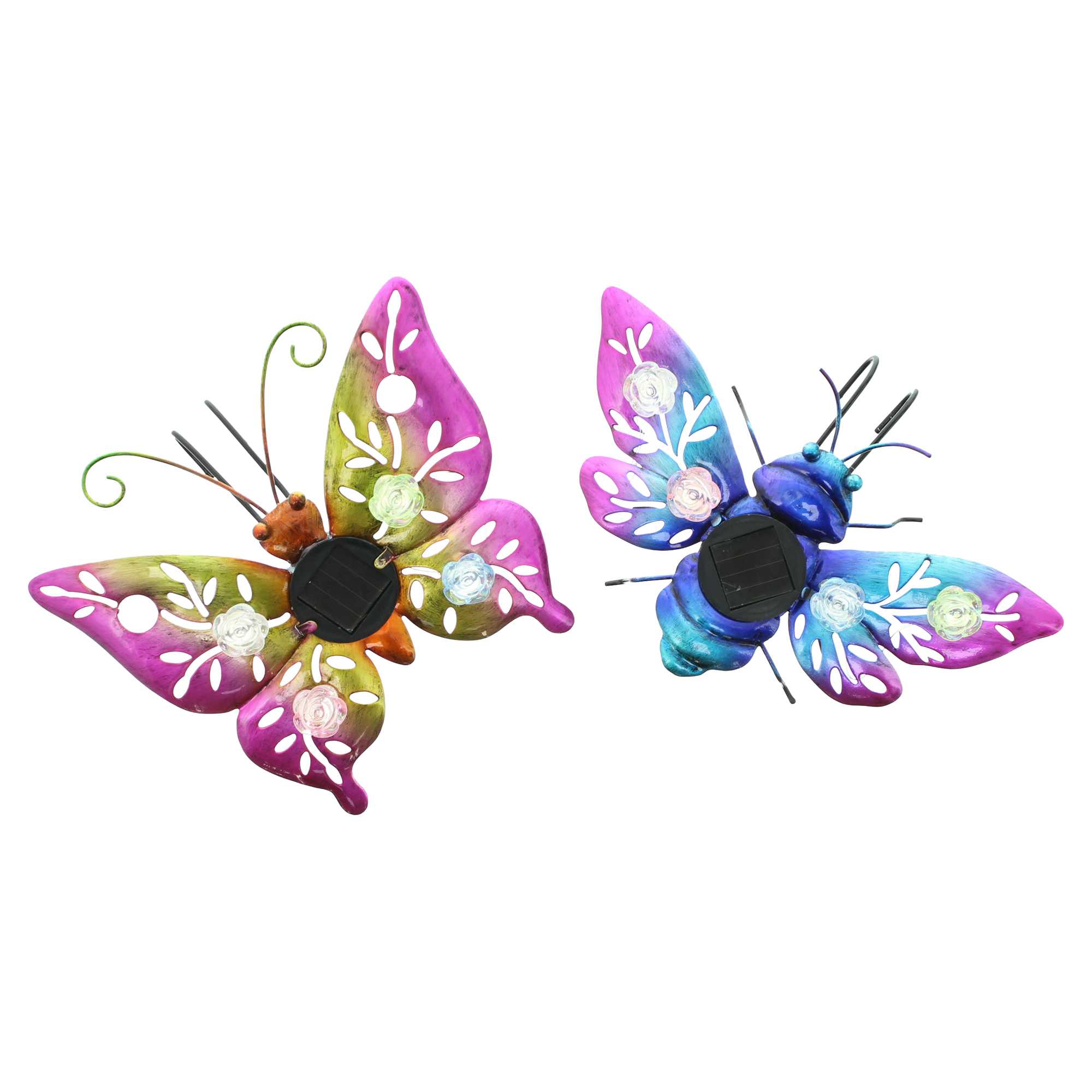 Acheter Lot de 2 décorations solaires "Butterfly &amp; Beetle"  dans la boutique en ligne de Frank Flechtwaren pour Décorations de table LED