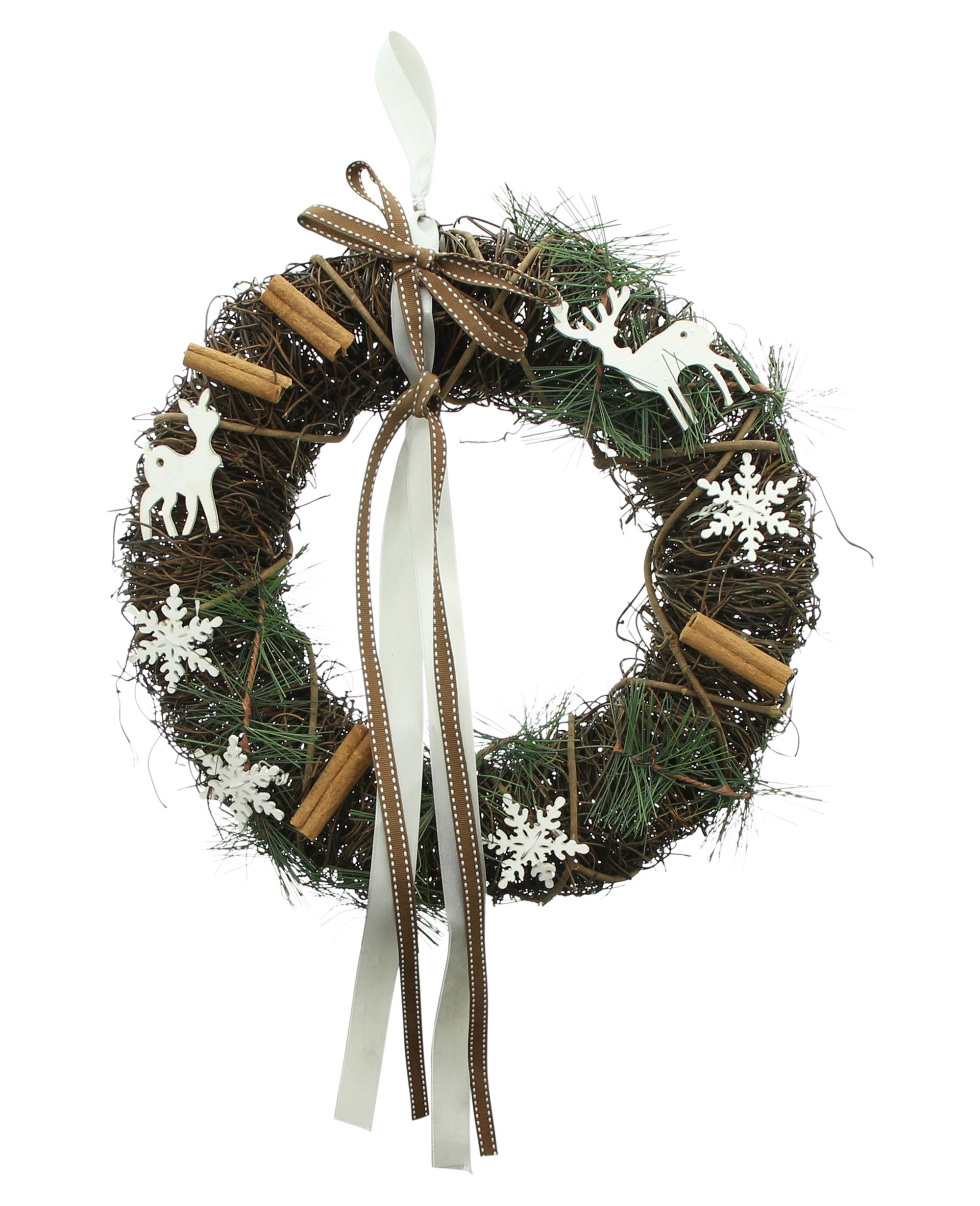 Acheter Couronne "rennes"  dans la boutique en ligne de Frank Flechtwaren pour Couronnes de Noël