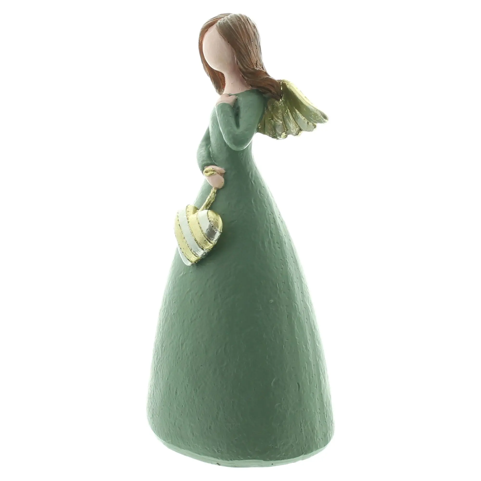 Acheter Figurine décorative « Ange au cœur doré » dans la boutique en ligne de Frank Flechtwaren pour Anges
