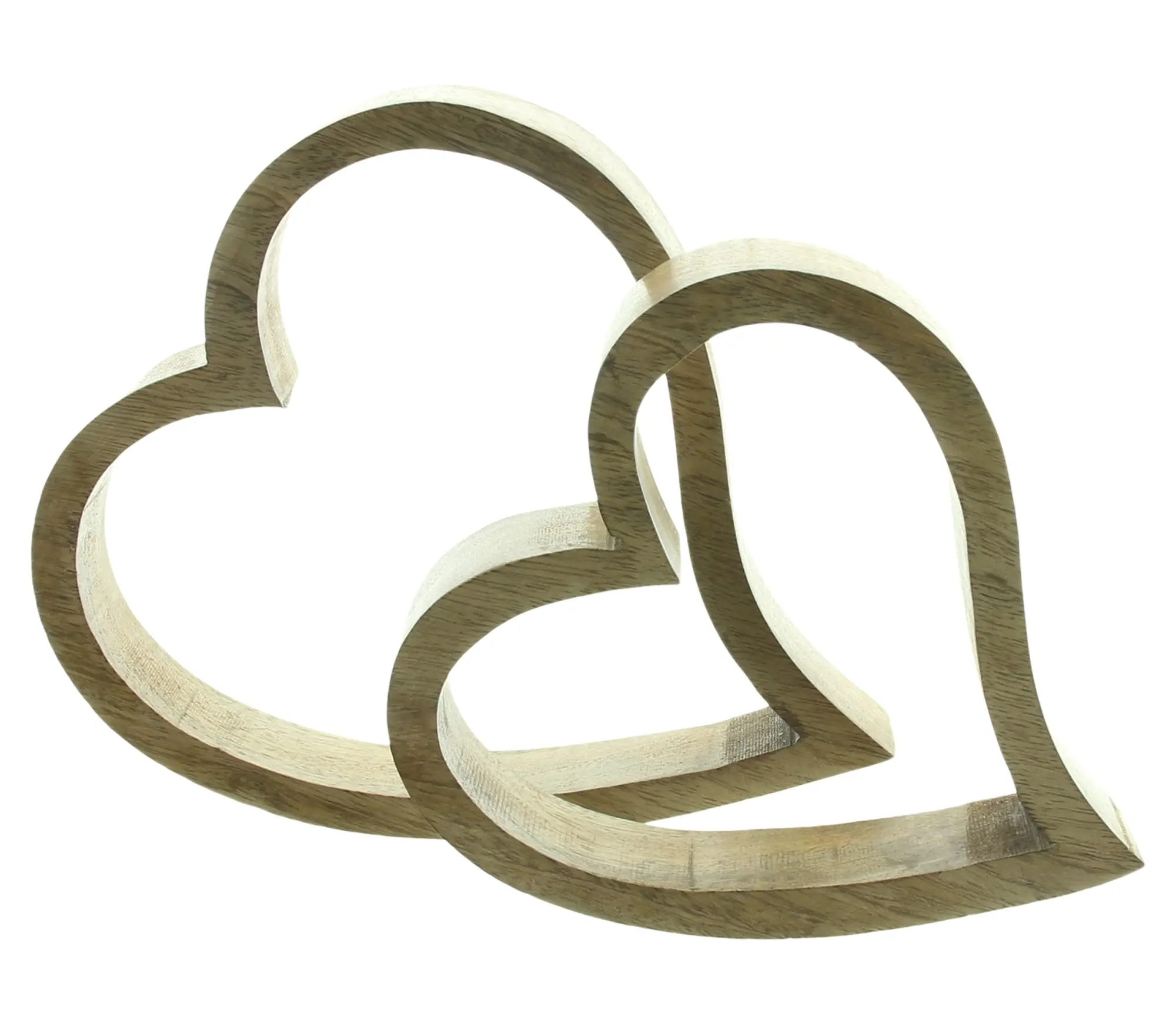 Acheter Lot de 2 coeurs " bois de manguier"  dans la boutique en ligne de Frank Flechtwaren pour Coup de coeur