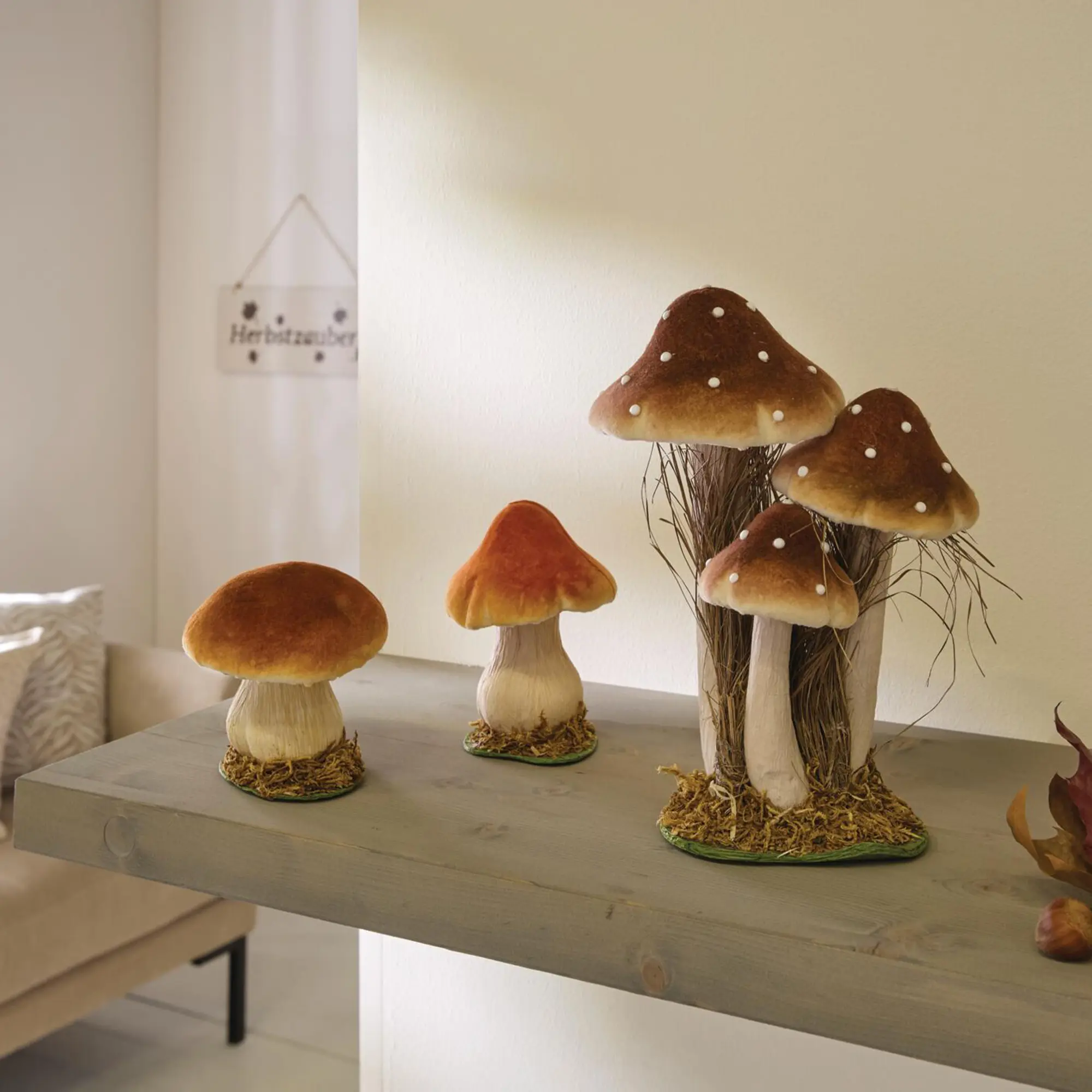 Acheter Décoration d'automne « Champignons »  dans la boutique en ligne de Frank Flechtwaren pour Promenade en forêt