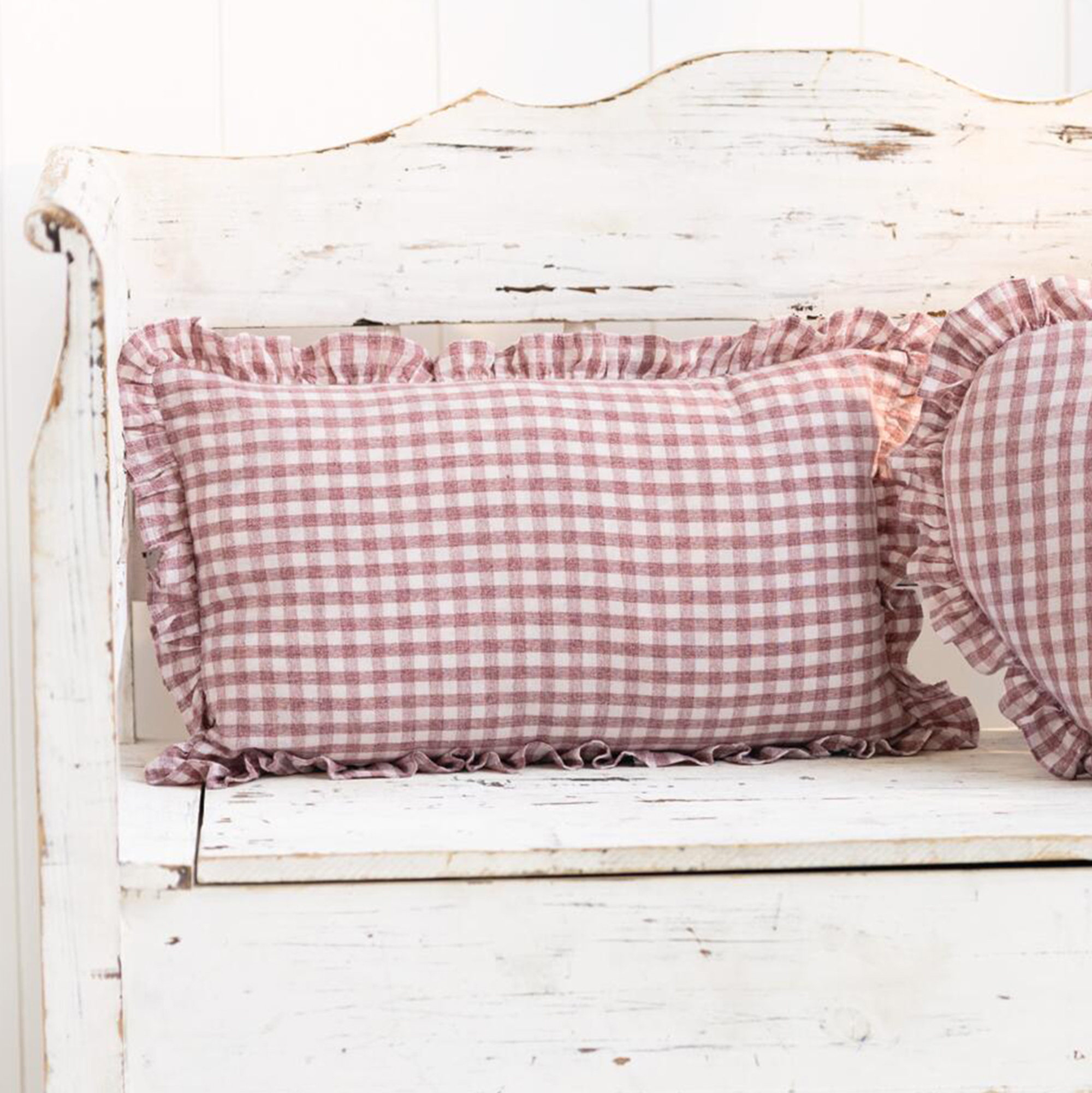 Acheter Housse de coussin "carreaux vintage"  dans la boutique en ligne de Frank Flechtwaren