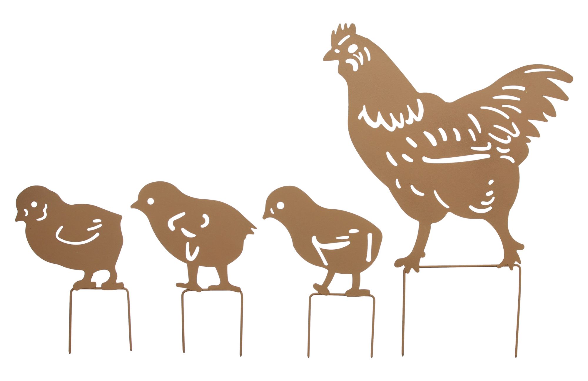 Acheter Lot de 4 pics "poule avec poussins" dans la boutique en ligne de Frank Flechtwaren pour Pâques Acheter Lot de 4 pics "poule avec poussins" dans la boutique en ligne de Frank Flechtwaren pour Pâques
