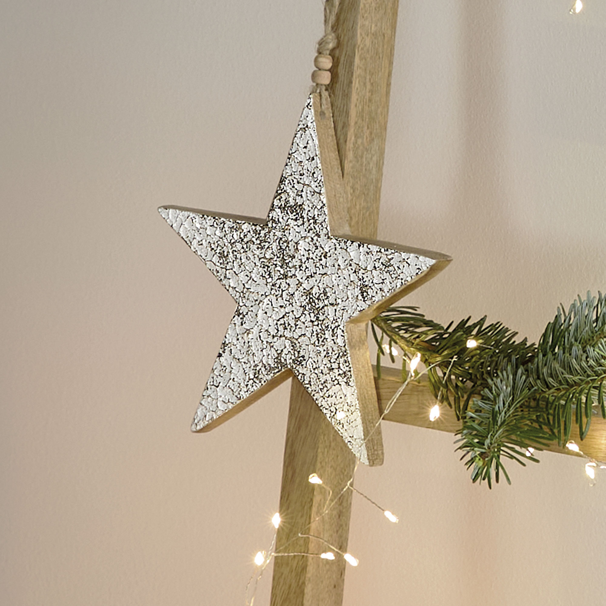 Acheter Pendentifs « Snowy » en forme d'étoile, lot de 2 dans la boutique en ligne de Frank Flechtwaren