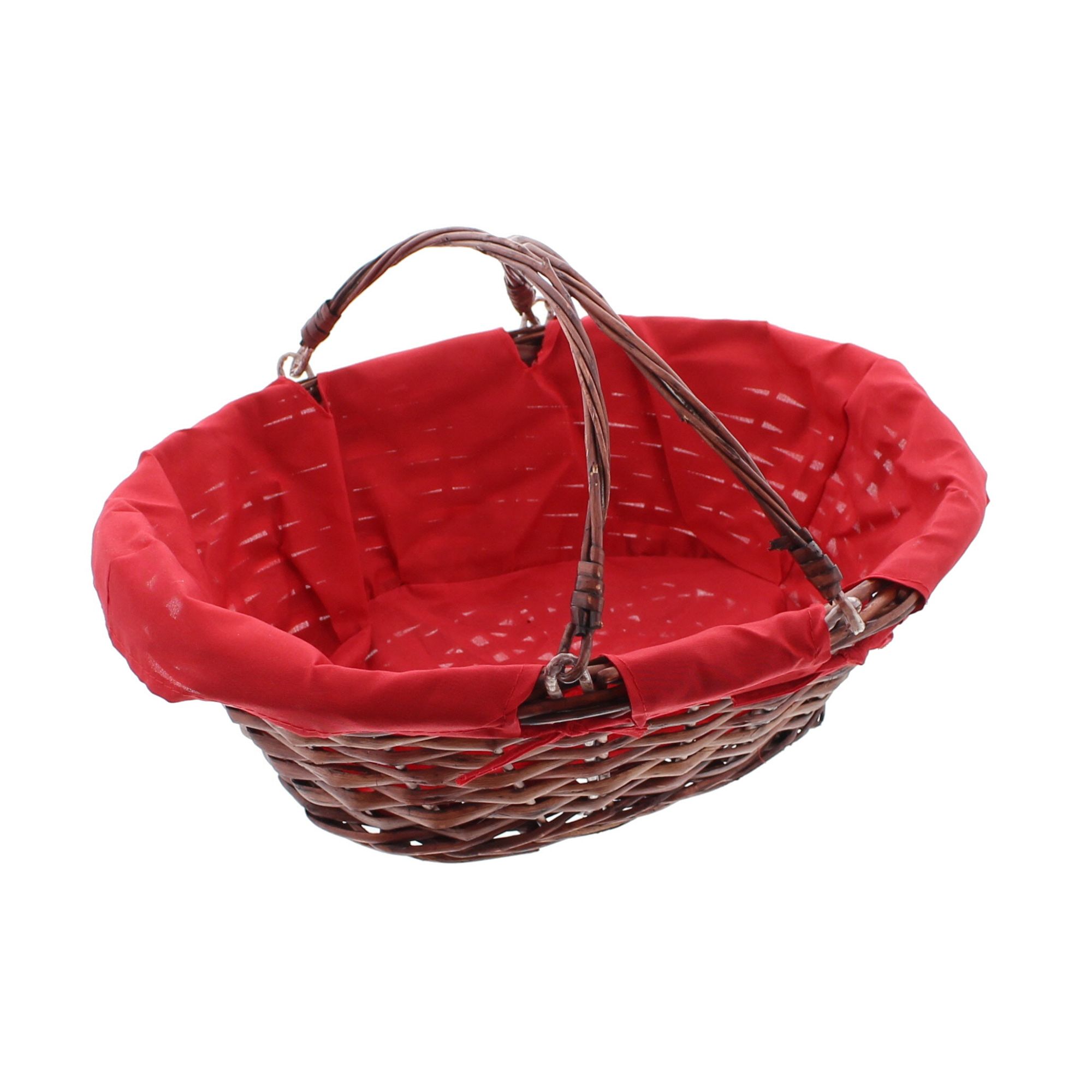 Acheter Panier à courses "rouge/brun"  dans la boutique en ligne de Frank Flechtwaren pour Paniers de présentation