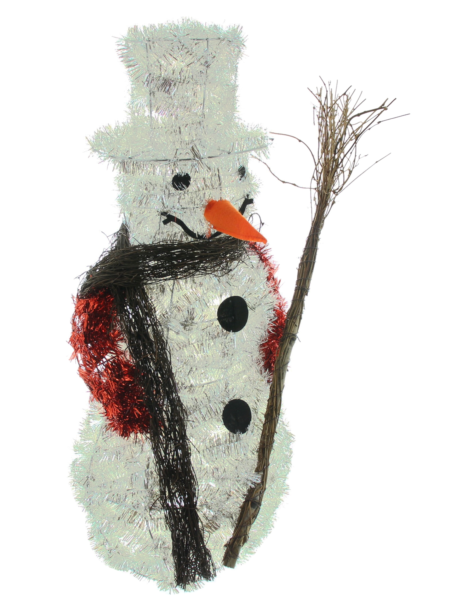 Acheter Bonhomme de neige LED "scintillement argenté"  dans la boutique en ligne de Frank Flechtwaren pour Pères Noël