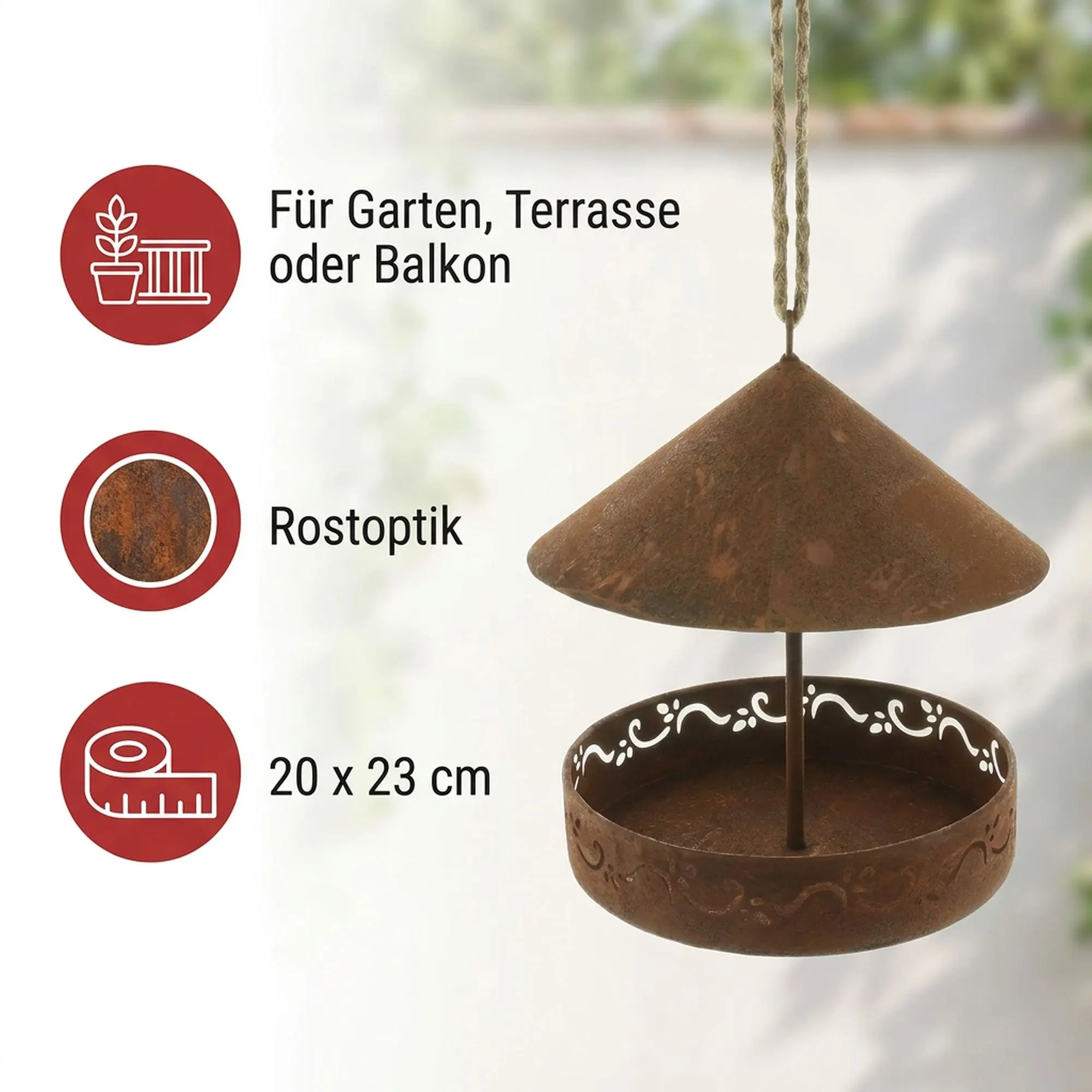 Acheter Suspension " station d'alimentation"  dans la boutique en ligne de Frank Flechtwaren pour Décorations à suspendre