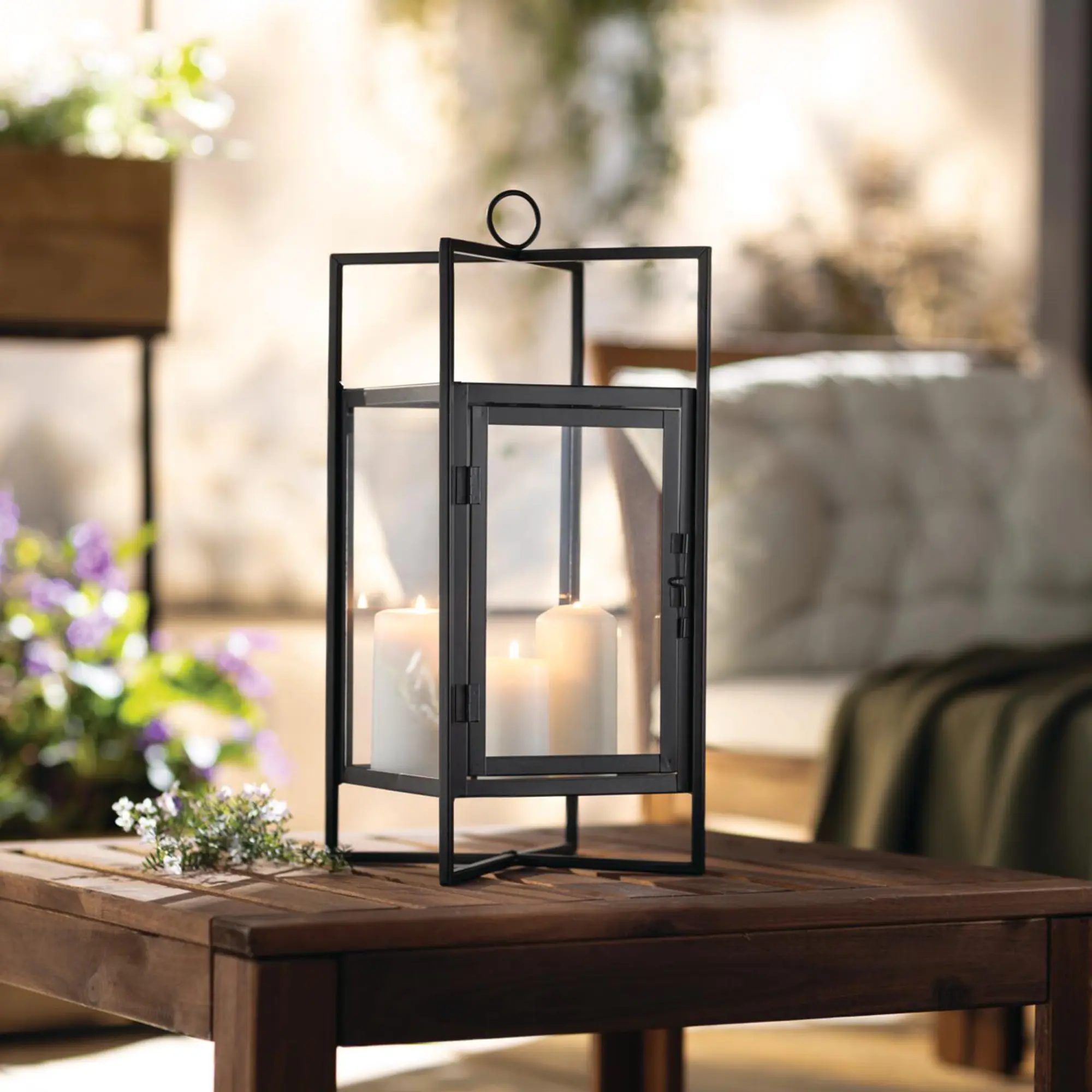 Acheter Lanterne  "Industrial Black"  dans la boutique en ligne de Frank Flechtwaren