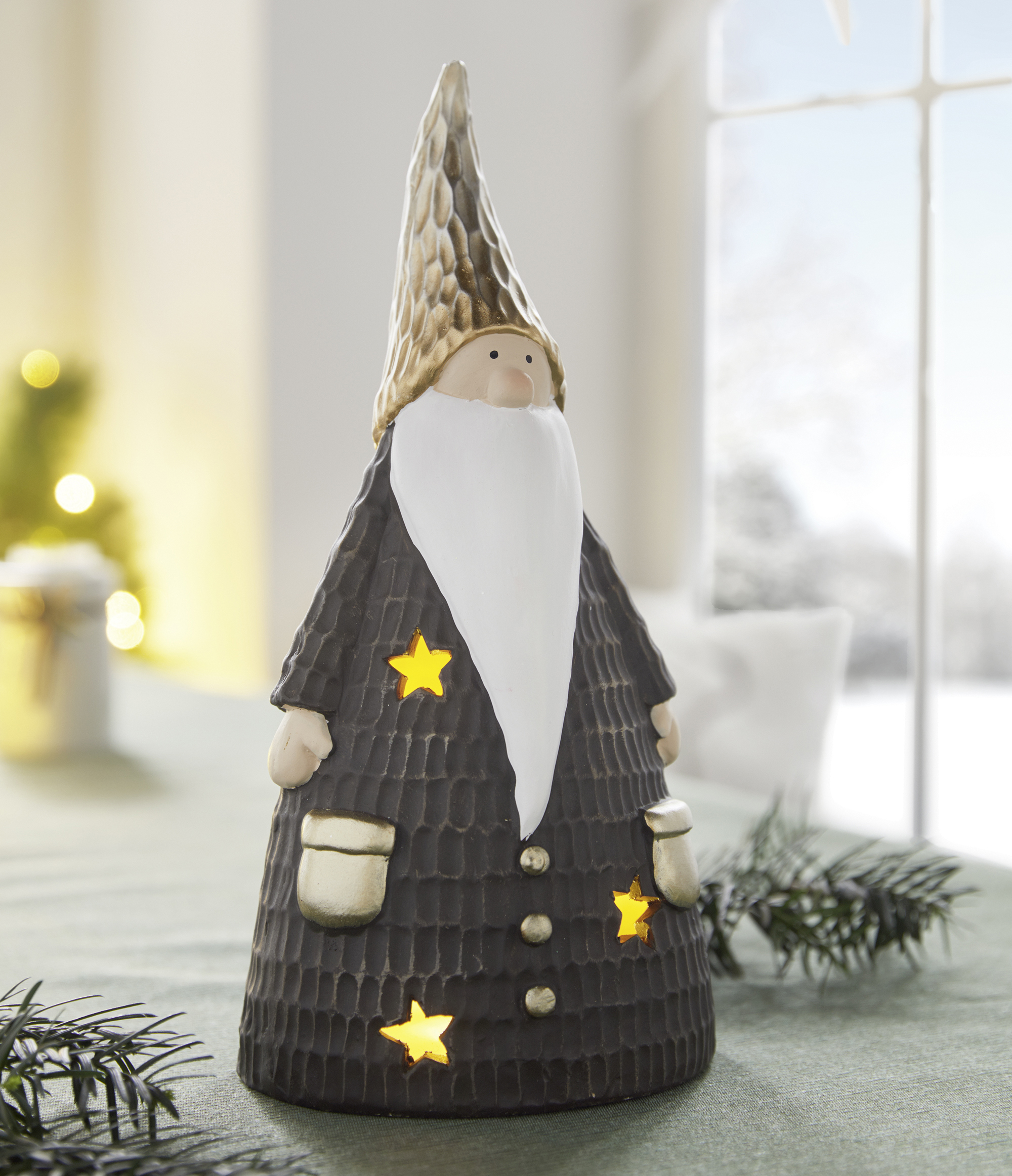 Acheter Figurine LED "lutin de Noël"  dans la boutique en ligne de Frank Flechtwaren pour Noël