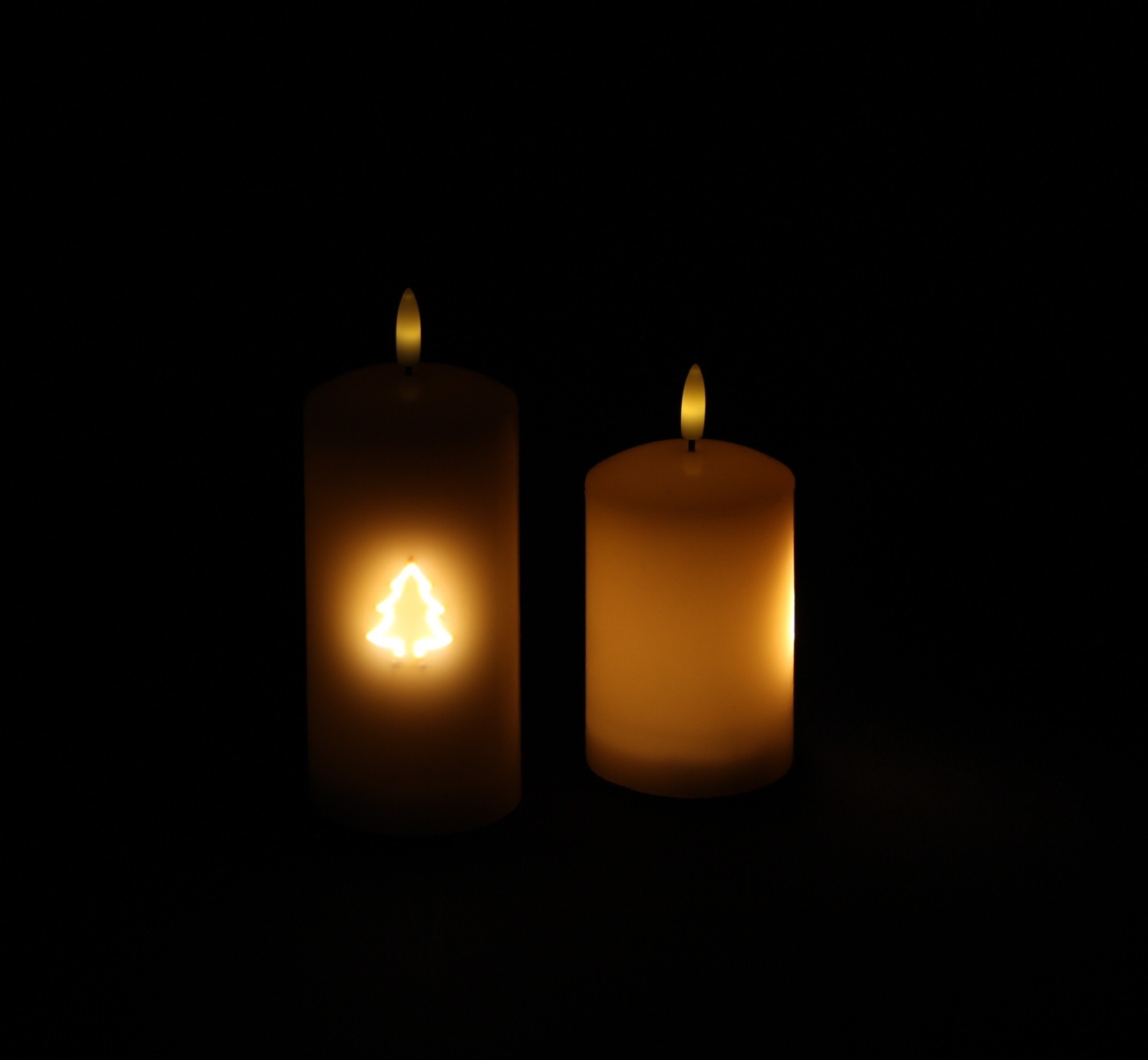 Acheter Lot de 2 bougies LED "Bright Shine"  dans la boutique en ligne de Frank Flechtwaren pour Bougies &amp; LEDs