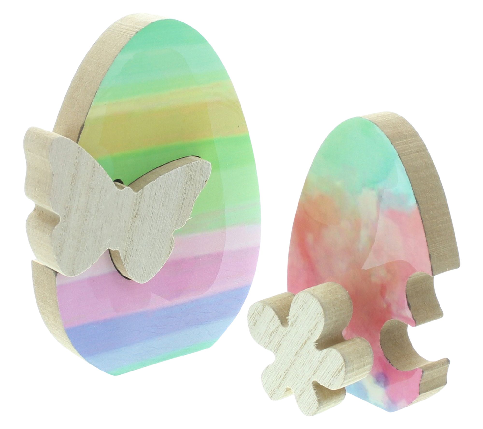 Acheter Lot de 2 décorations de Pâques "fleur &amp; papillon"  dans la boutique en ligne de Frank Flechtwaren pour Pâques
