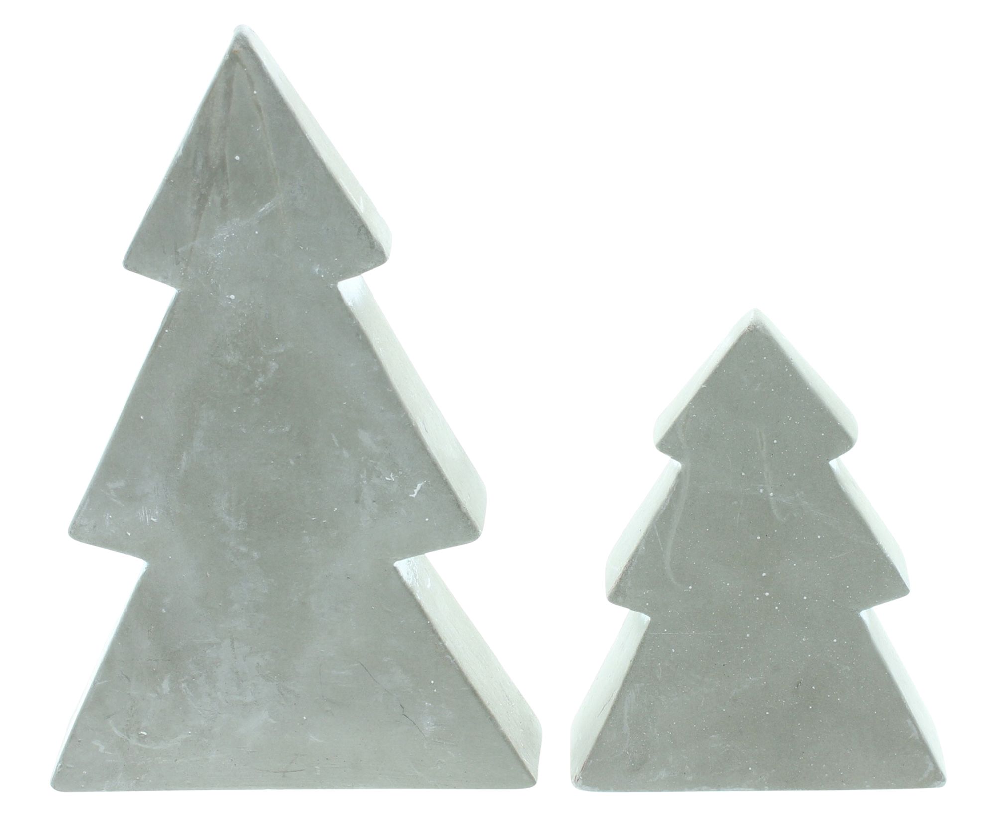 Acheter Lot de 2 sapins "ciment"  dans la boutique en ligne de Frank Flechtwaren pour Noël