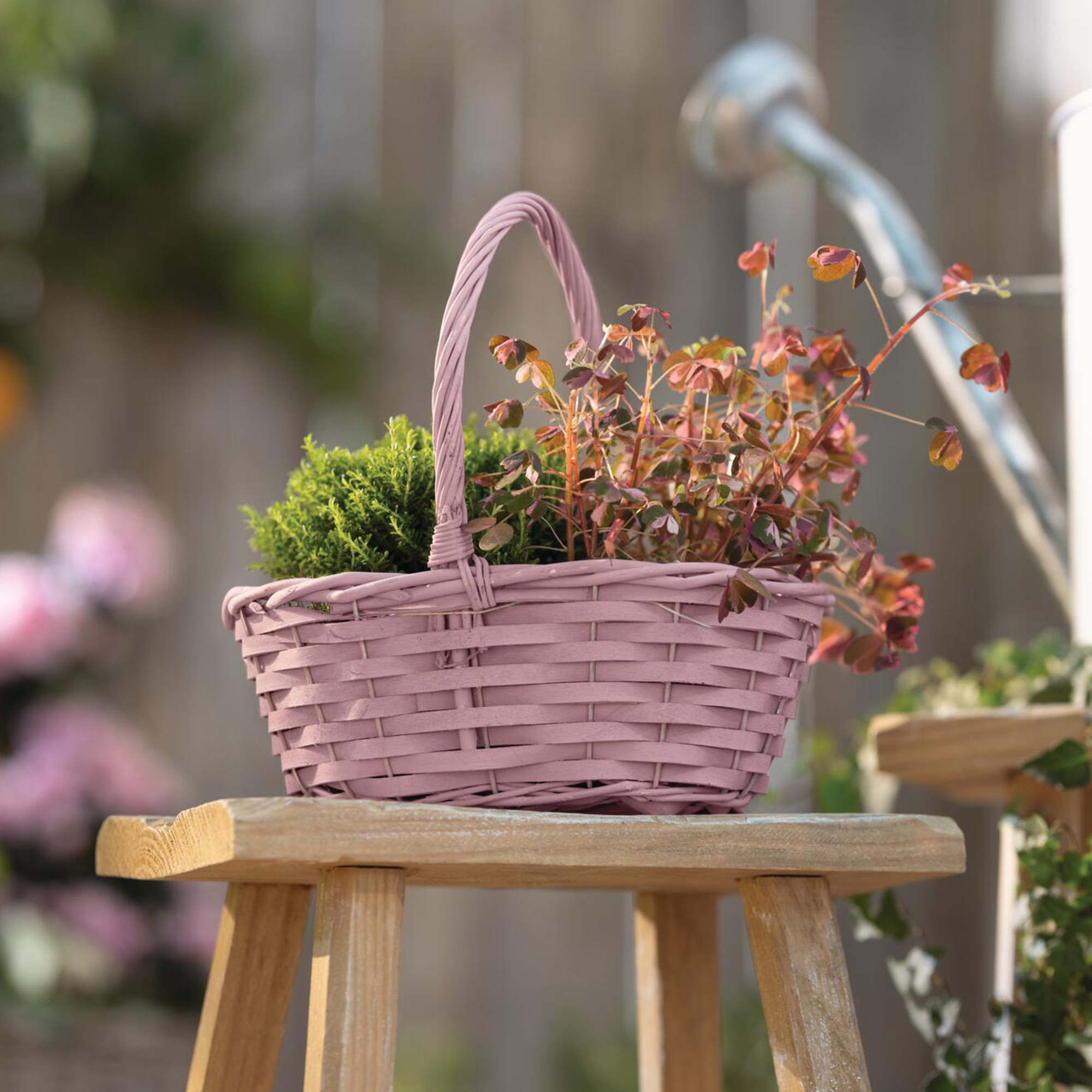 Acheter Panier à linge "Rose tendre"  dans la boutique en ligne de Frank Flechtwaren