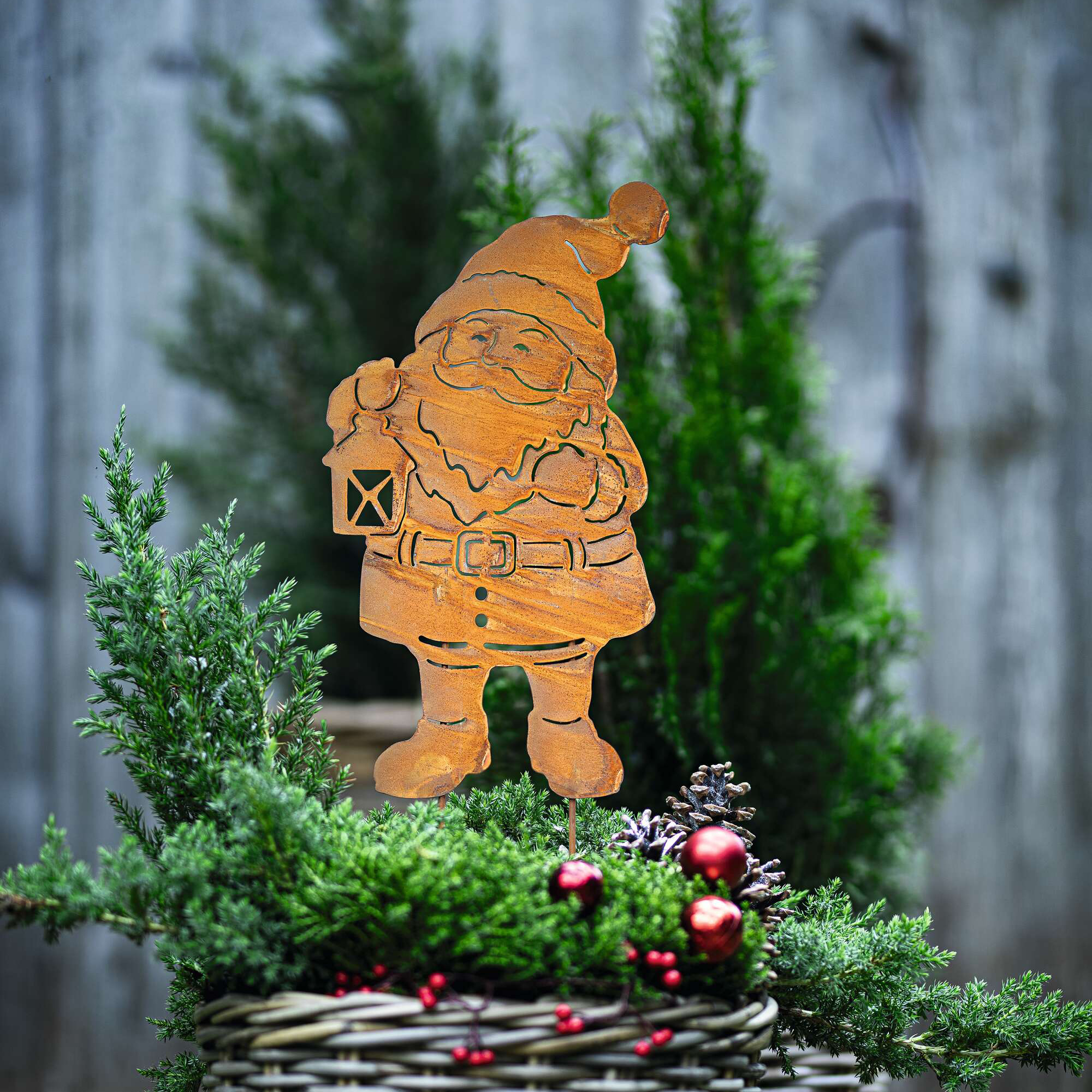 Acheter Pic "Père Noël avec lanterne"  dans la boutique en ligne de Frank Flechtwaren pour Noël