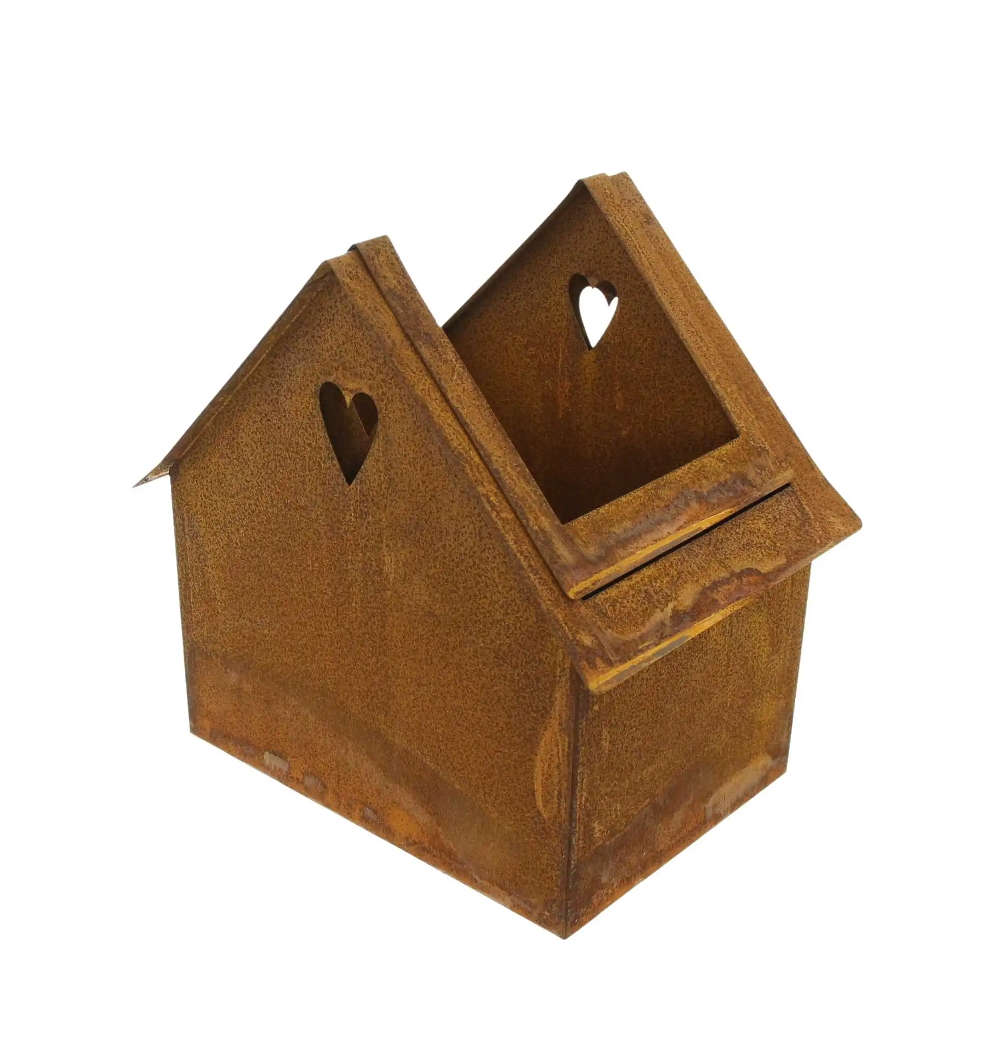 Acheter Lot de 2 jardinières "maison-rouillée"  dans la boutique en ligne de Frank Flechtwaren pour Pots de fleurs