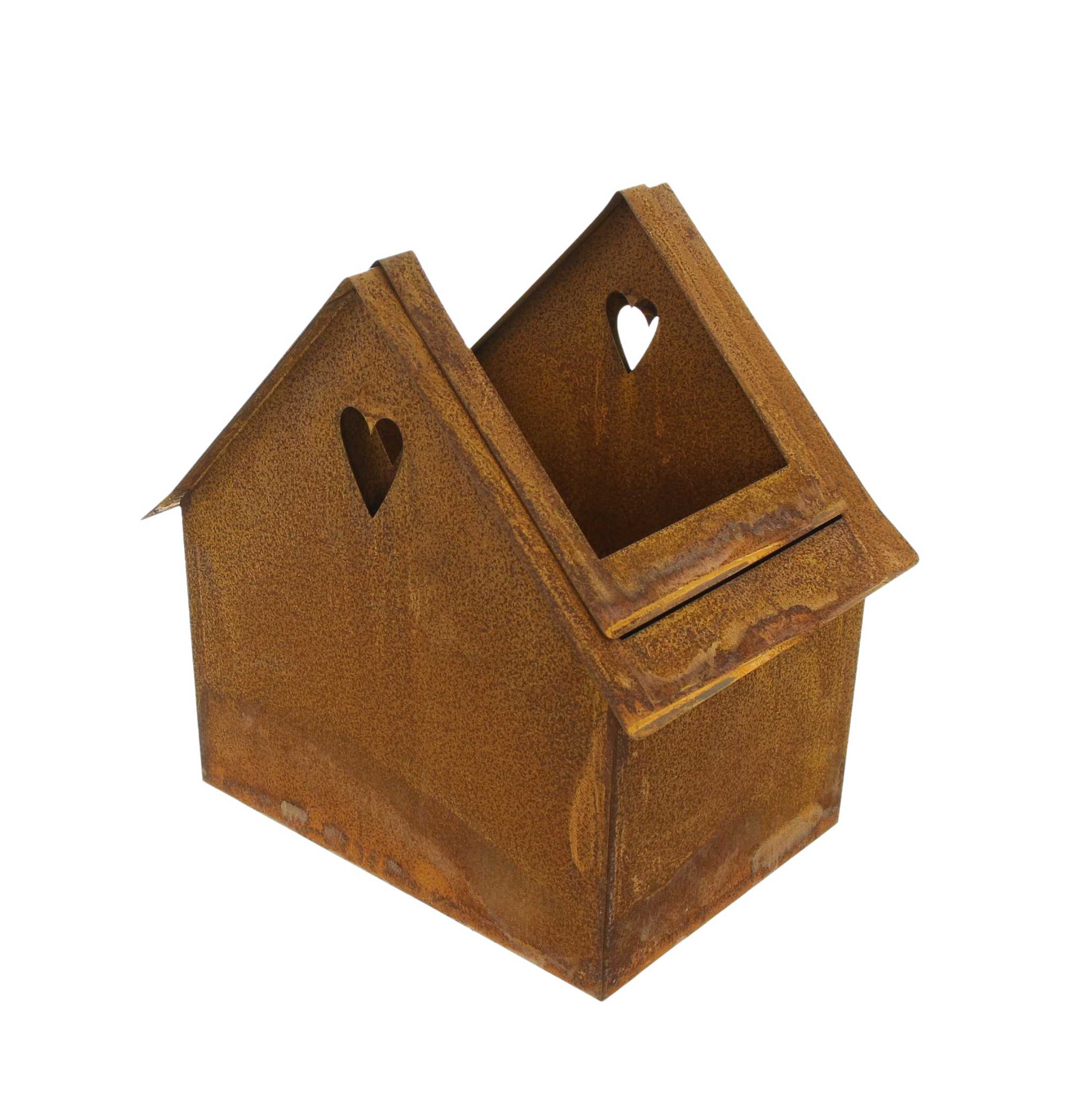 Acheter Lot de 2 jardinières "maison-rouillée"  dans la boutique en ligne de Frank Flechtwaren pour Pots de fleurs