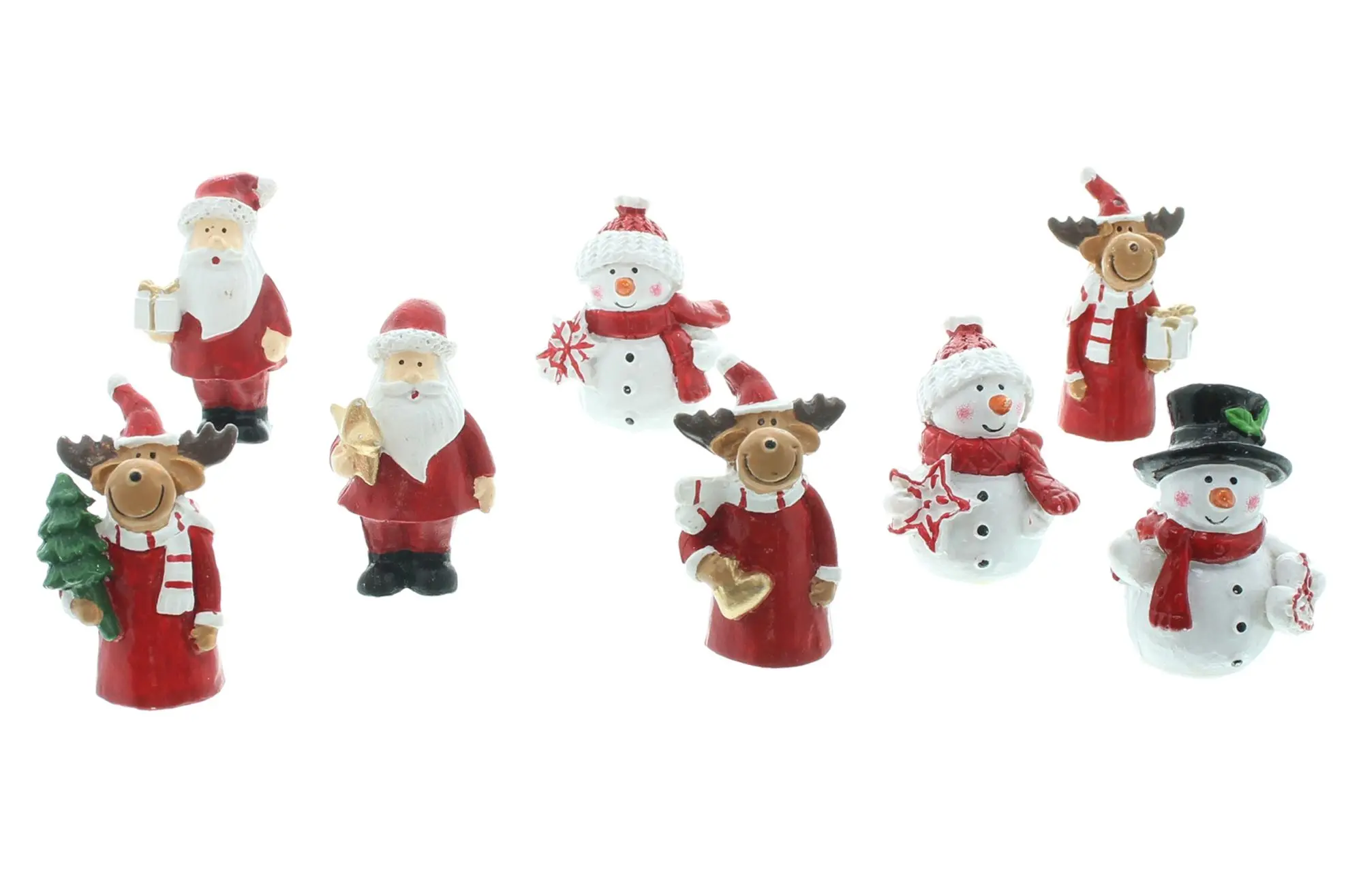 Acheter Figurines décoratives « Team Christmas », lot de 8 dans la boutique en ligne de Frank Flechtwaren pour Figurines