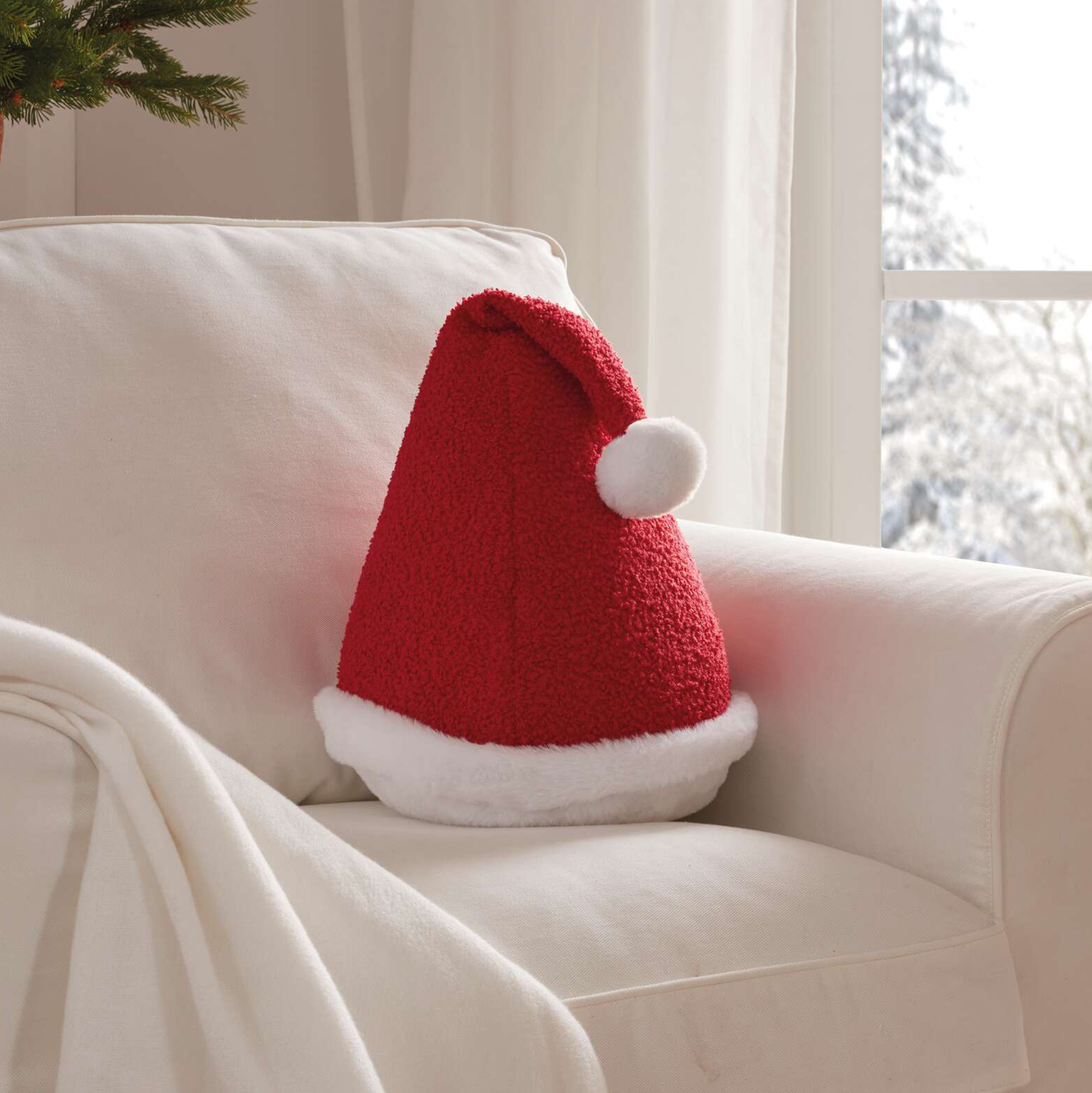 Acheter Coussin décoratif "bonnet St.Nicolas"  dans la boutique en ligne de Frank Flechtwaren