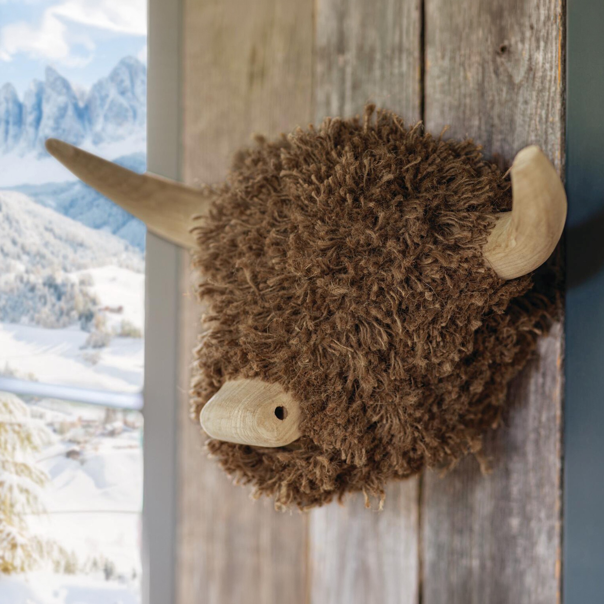 Acheter Sculpture murale « Tête de bovin »  dans la boutique en ligne de Frank Flechtwaren