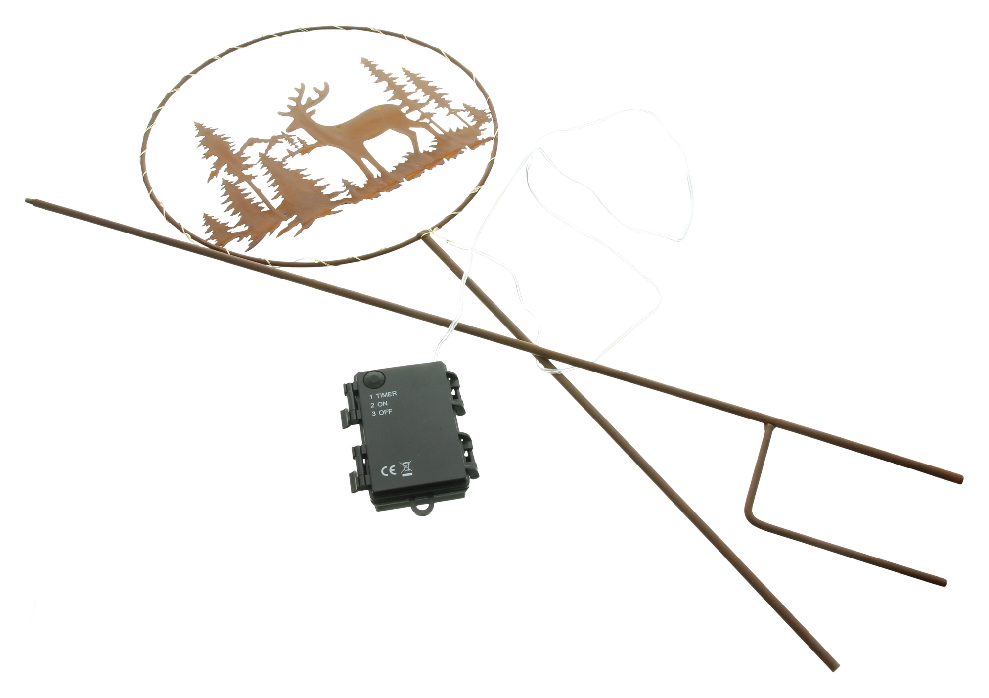 Acheter Pic LED "renne dans la forêt"  dans la boutique en ligne de Frank Flechtwaren pour Confettis de table et piques