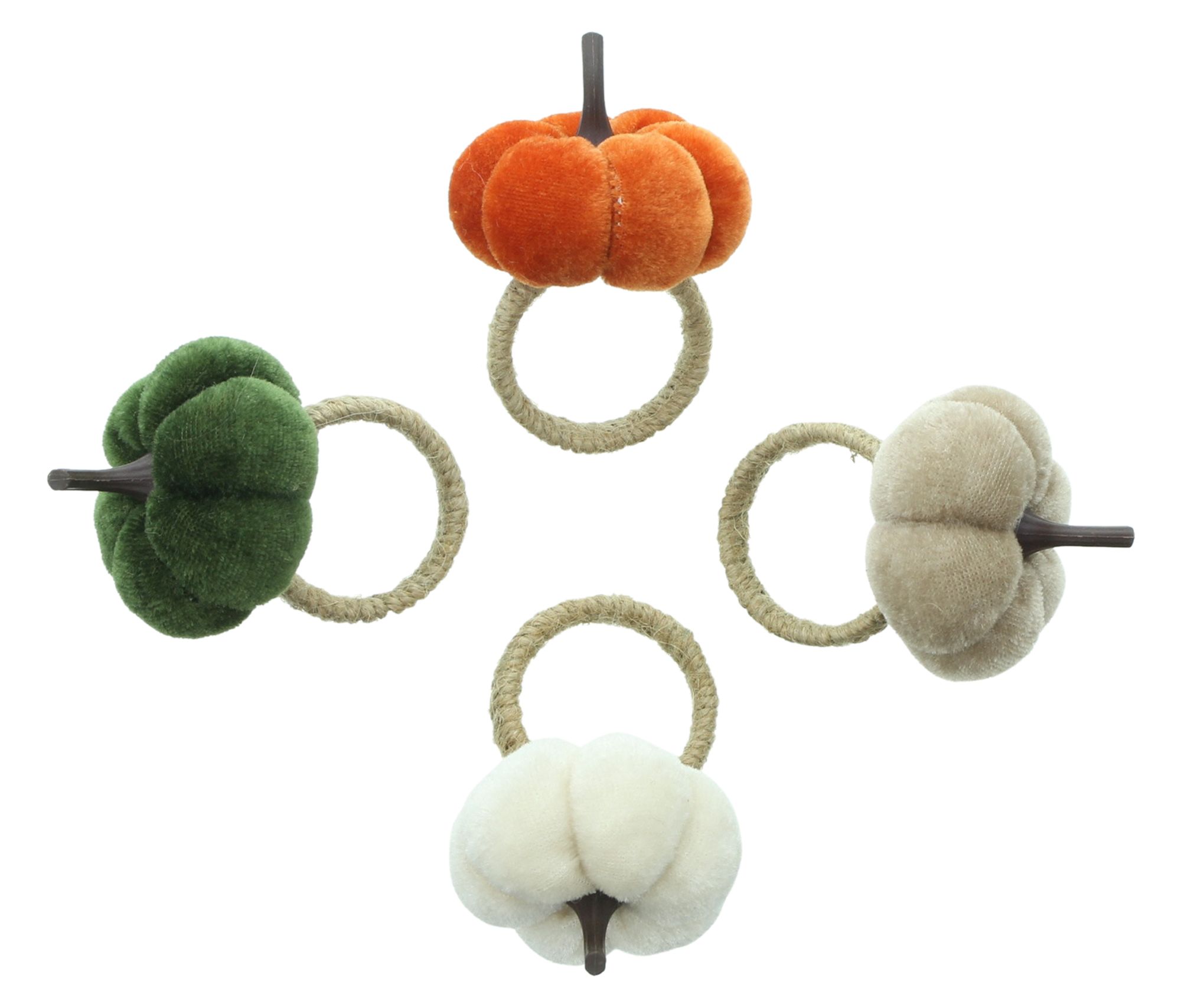 Acheter Ronds de serviette « Citrouille », lot de 4 dans la boutique en ligne de Frank Flechtwaren pour Citrouilles