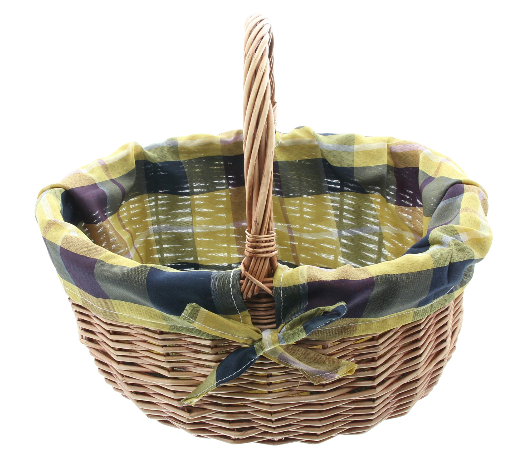 Acheter Panier à courses " tissu à carreaux"  dans la boutique en ligne de Frank Flechtwaren pour Paniers à provisions