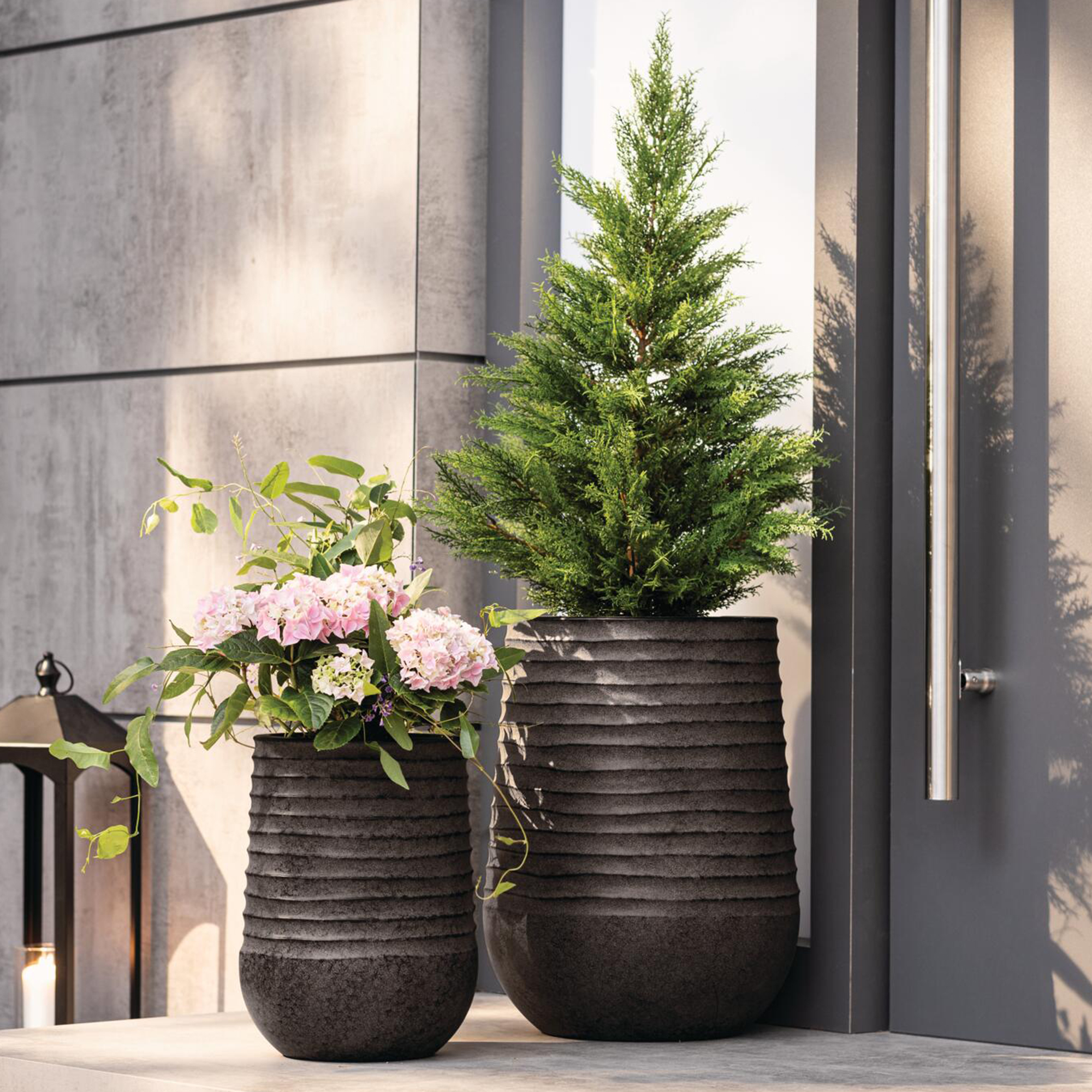 Acheter Lot de 2 cache-pots "Vagues"  dans la boutique en ligne de Frank Flechtwaren pour Jardinières