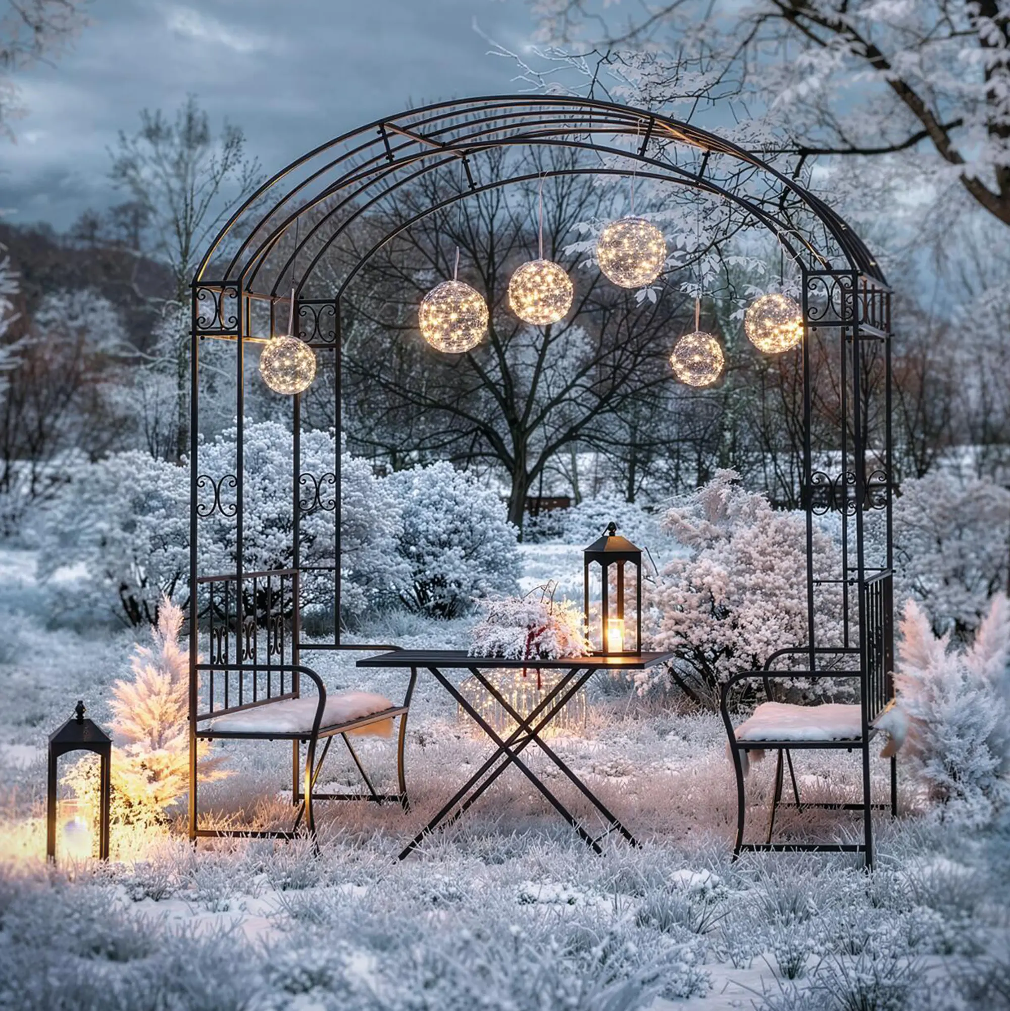 Acheter Tonnelle "Romance" avec banc  dans la boutique en ligne de Frank Flechtwaren