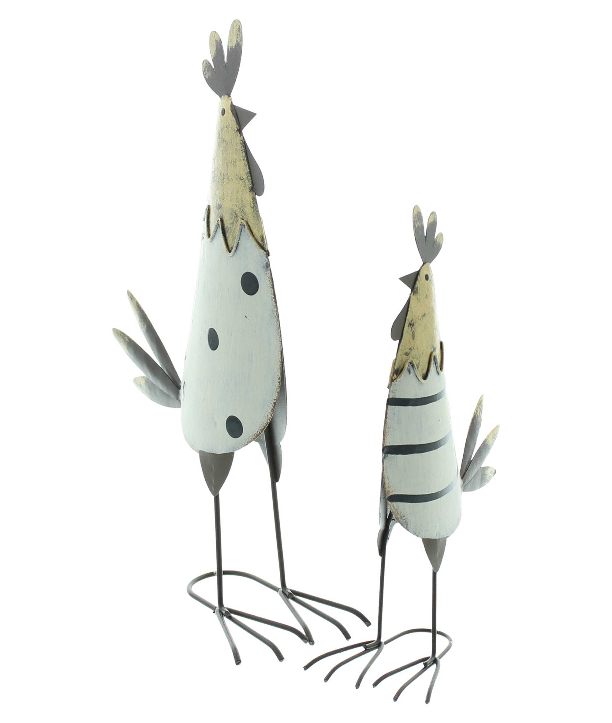 Acheter Lot de 2 figurines "poule &amp; coq"  dans la boutique en ligne de Frank Flechtwaren pour Lapin &amp; co