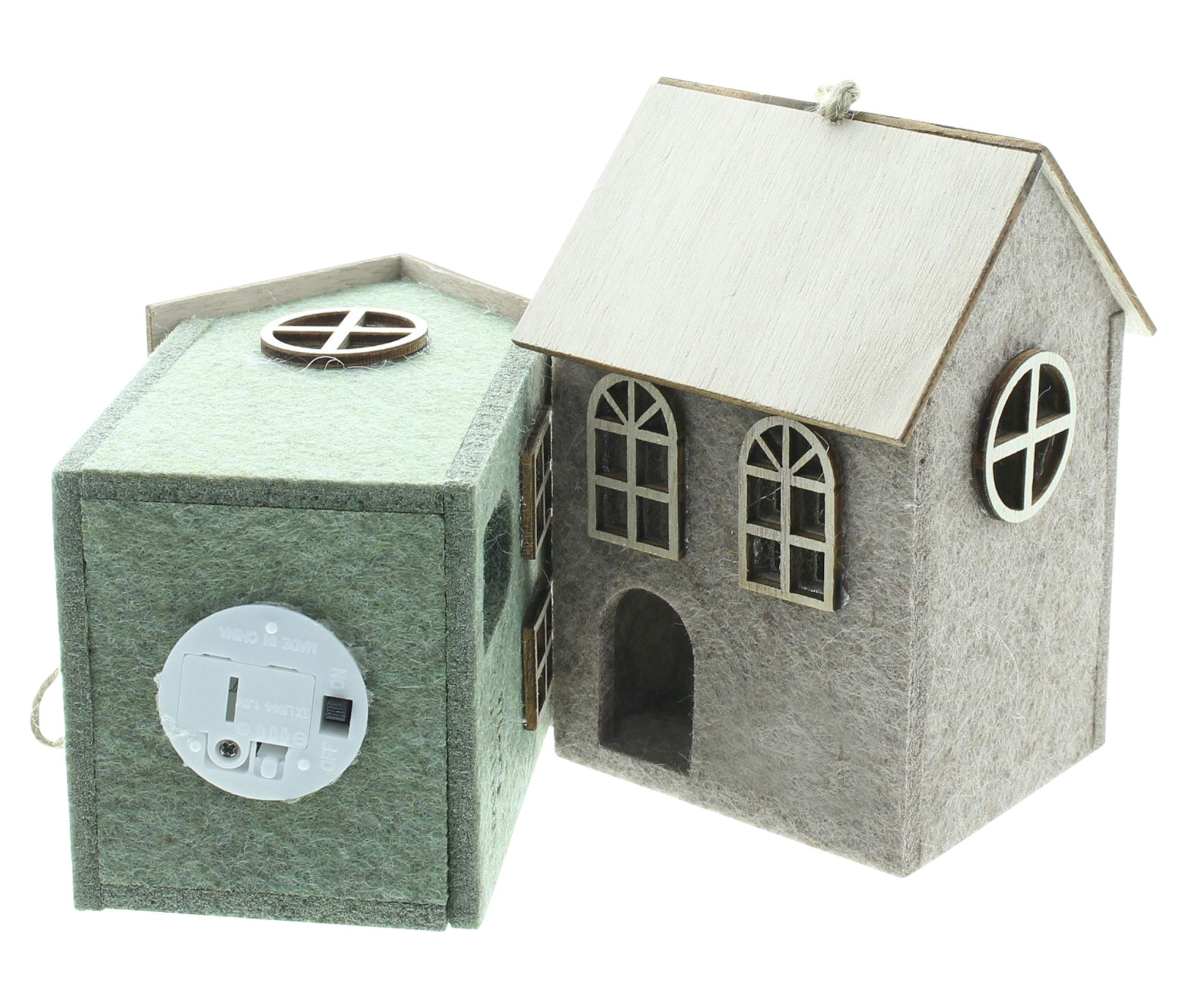 Acheter Lot de 2 suspensions LED "maison"  dans la boutique en ligne de Frank Flechtwaren pour Suspensions LED