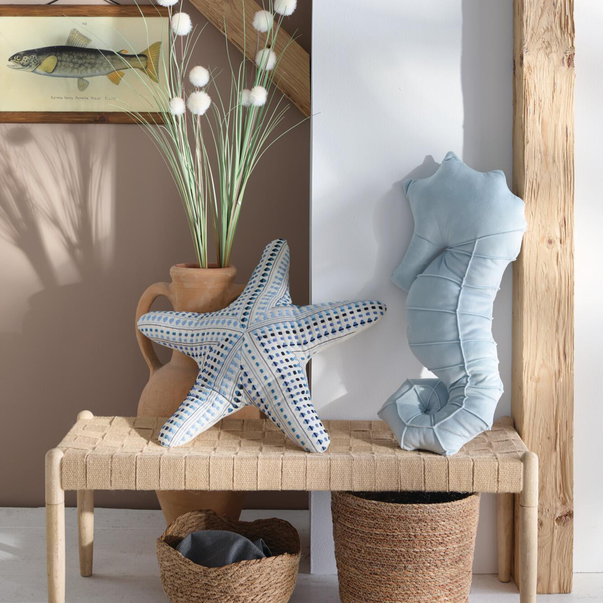 Acheter Coussin décoratif "Étoile de mer"  dans la boutique en ligne de Frank Flechtwaren pour Un air de vacances