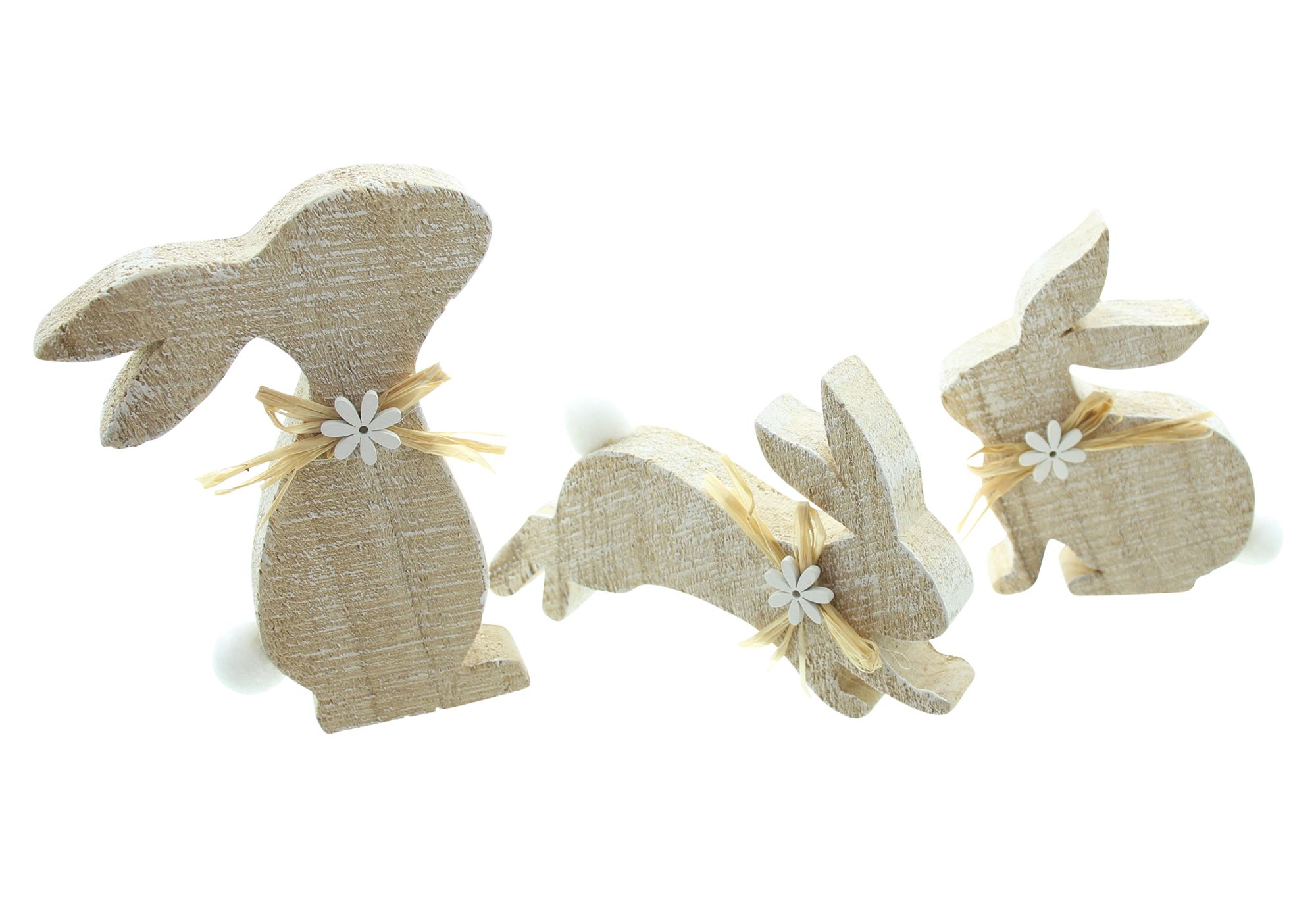 Acheter Lot de 3 décorations de Pâques "trio de lapins"  dans la boutique en ligne de Frank Flechtwaren pour Lapin &amp; co