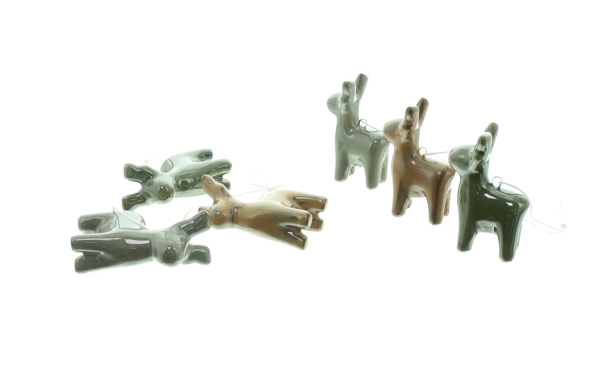 Acheter Suspensions décoratives « Renne », lot de 6 dans la boutique en ligne de Frank Flechtwaren pour Décorations à suspendre