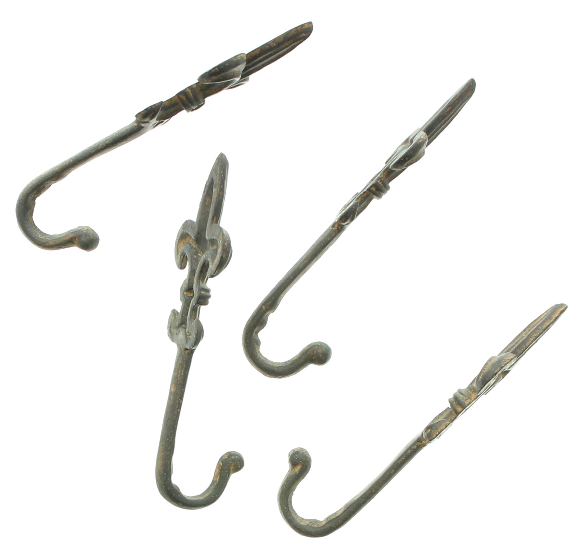 Acheter Lot de 4 crochets décoratifs "antique"  dans la boutique en ligne de Frank Flechtwaren pour Salle de bain