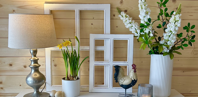 fenêtre décorative blanche