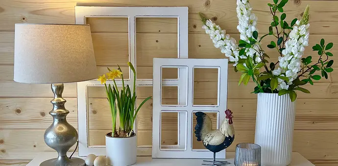 fenêtre décorative blanche