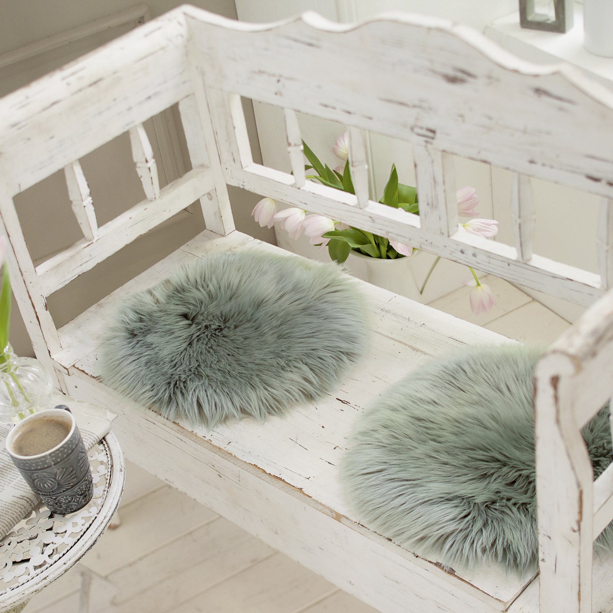 Acheter Fourrure décorative "Aqua"  dans la boutique en ligne de Frank Flechtwaren