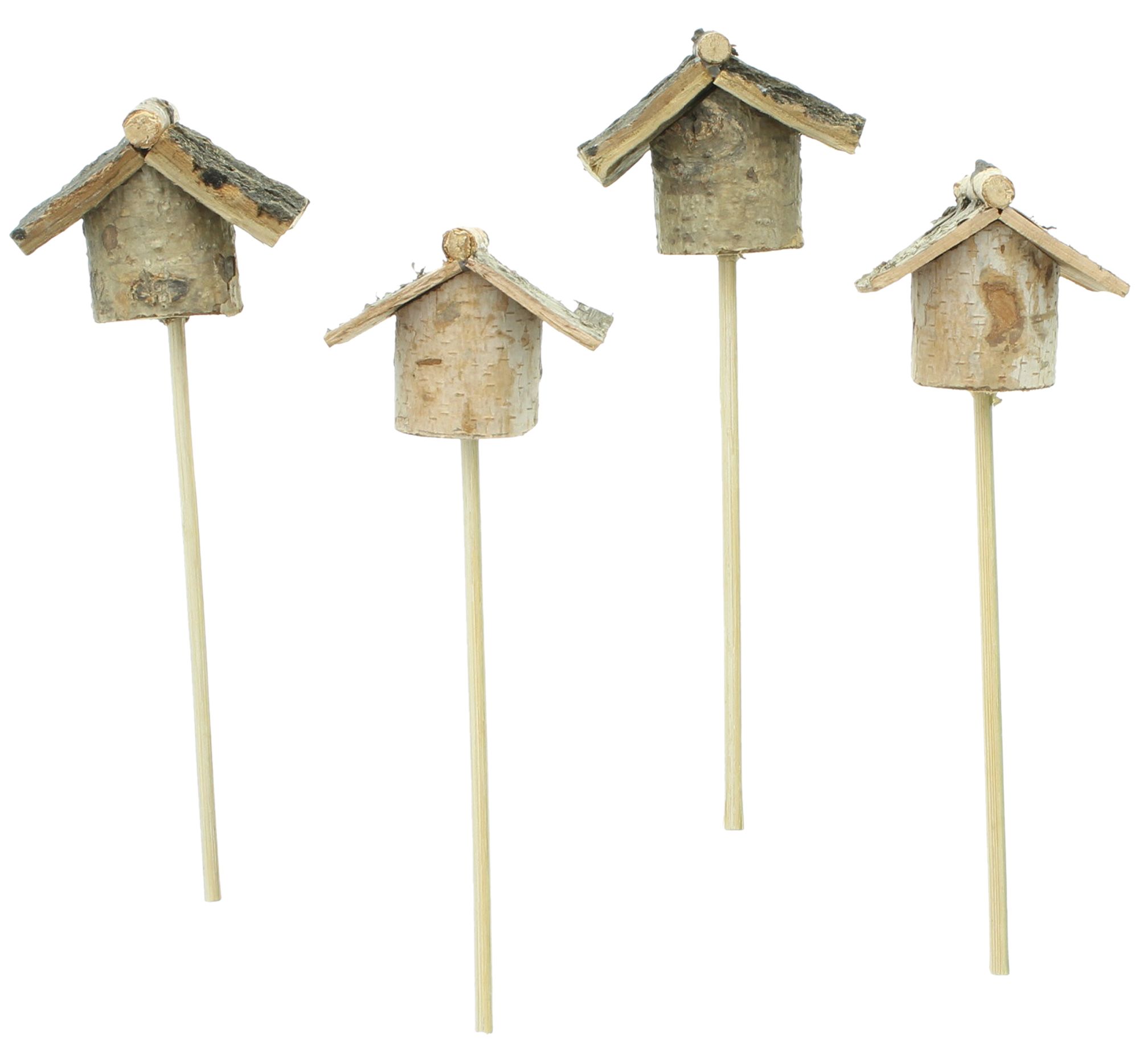 Acheter Lot de 4 piques "maisonnette"  dans la boutique en ligne de Frank Flechtwaren pour Pâques