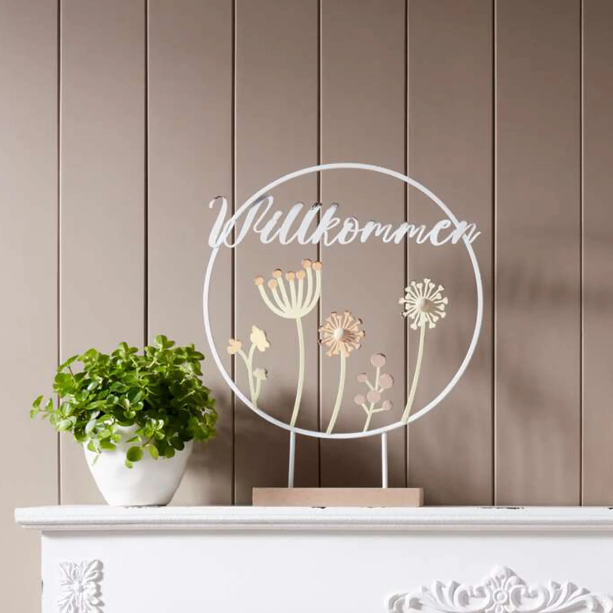 Acheter Anneau "Willkommen"  dans la boutique en ligne de Frank Flechtwaren