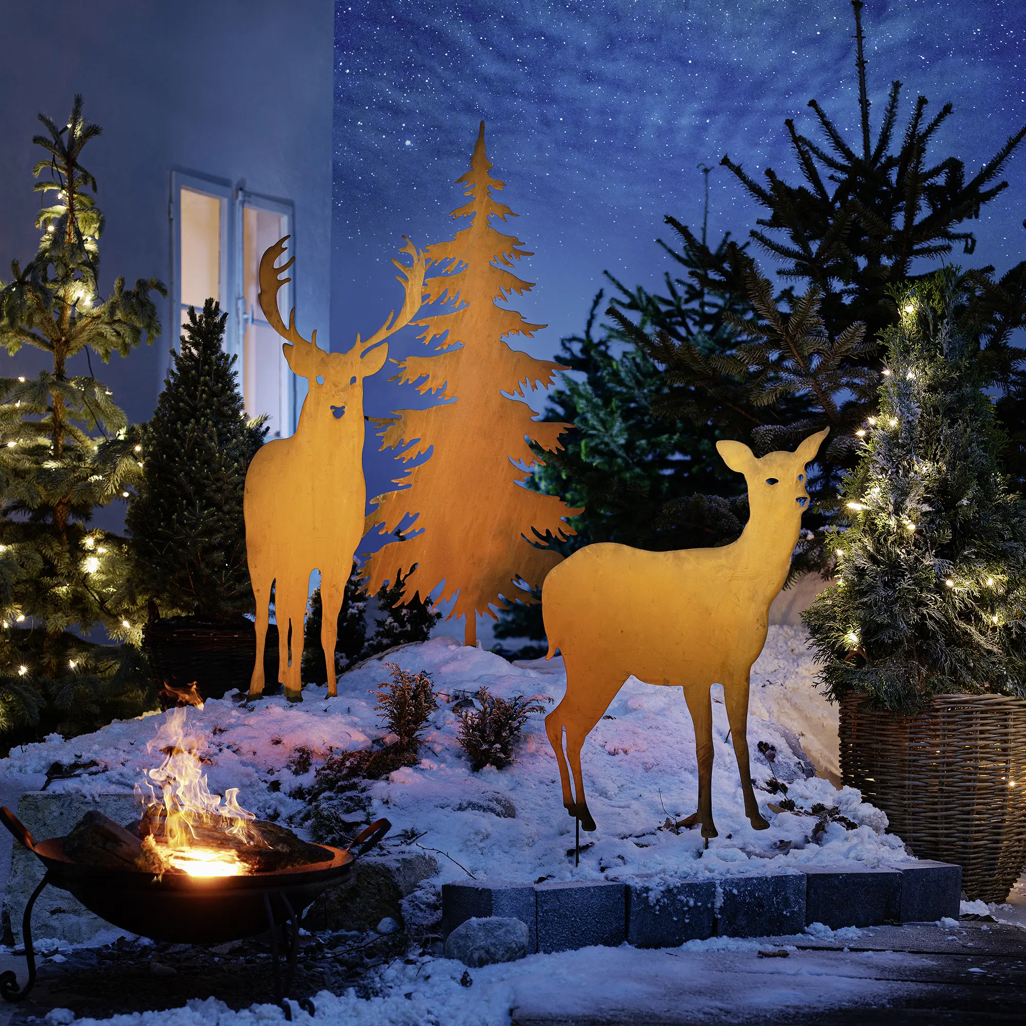 Acheter Pic de jardin "cerf"  dans la boutique en ligne de Frank Flechtwaren