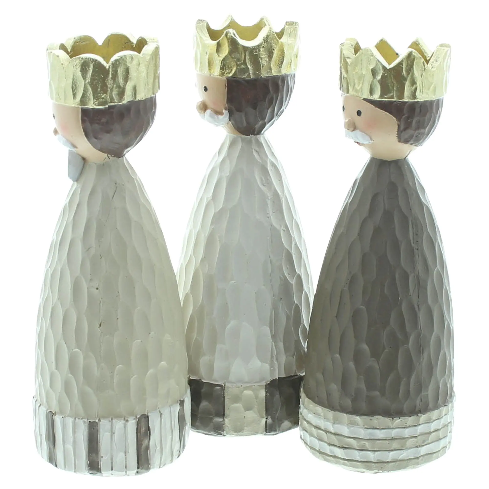 Acheter Figurine décorative « Roi à la couronne d'or », lot de 3 dans la boutique en ligne de Frank Flechtwaren pour Figurines