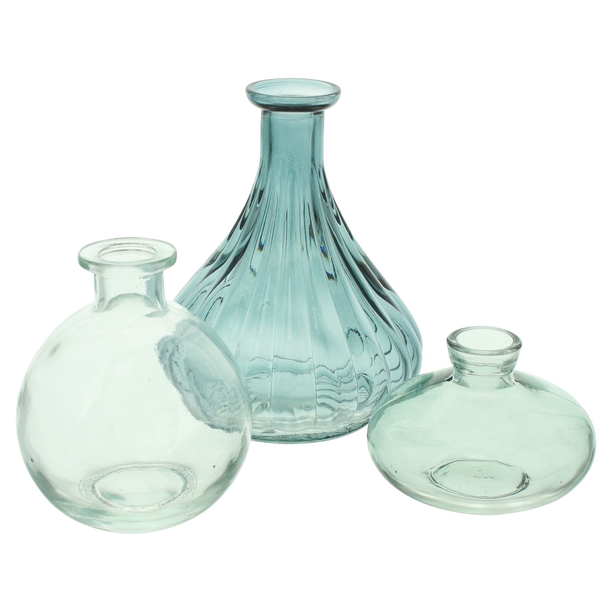 Acheter Lot de 3 vases décoratifs "Blue Shades"  dans la boutique en ligne de Frank Flechtwaren pour Vases