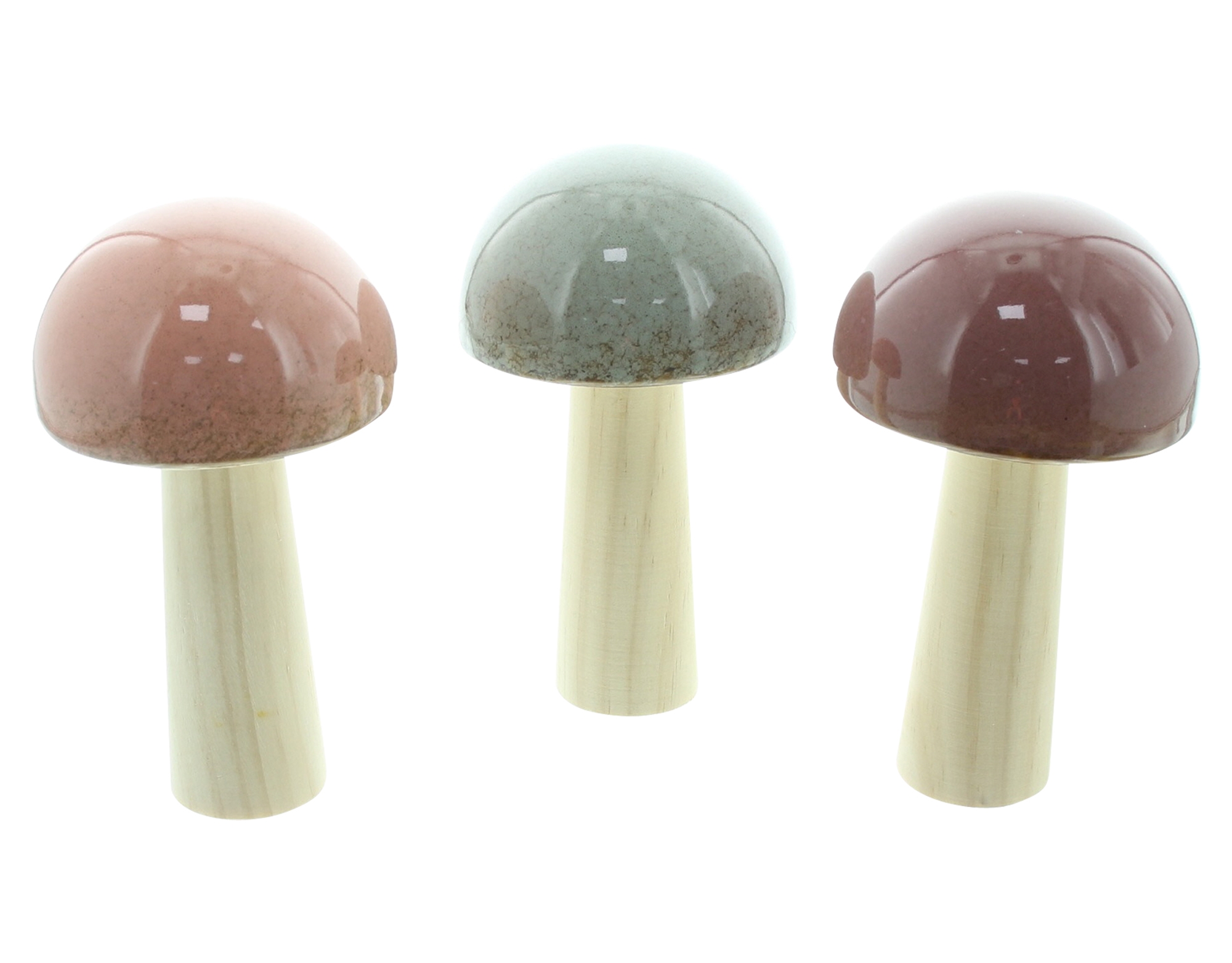 Acheter Lot de 3 champignons "Glossy"  dans la boutique en ligne de Frank Flechtwaren